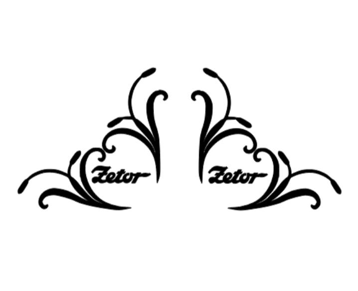 Zetor corner swirls - PAIR