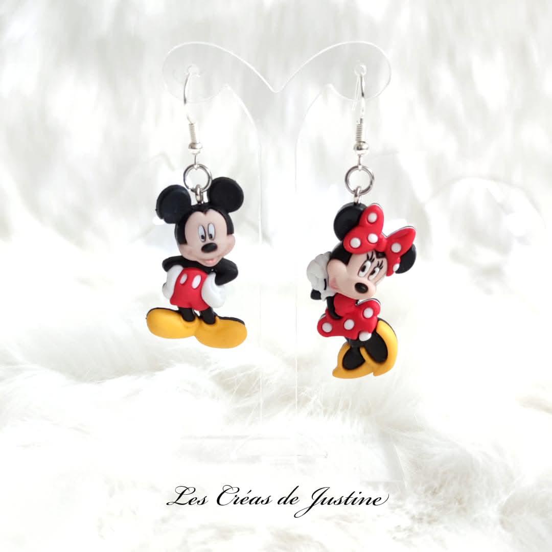 Boucles d&#039;oreilles Mickey et Minnie 