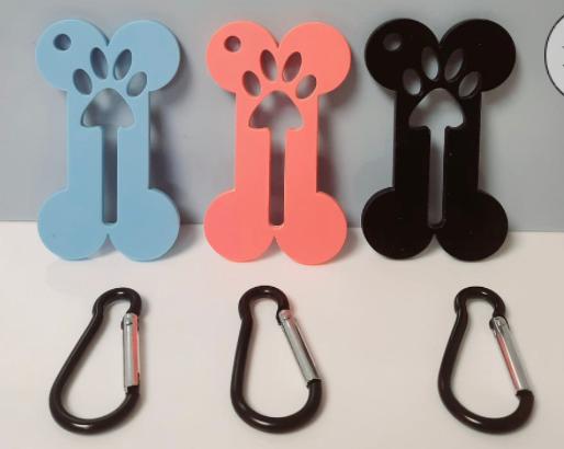 Dog poop bag carrier