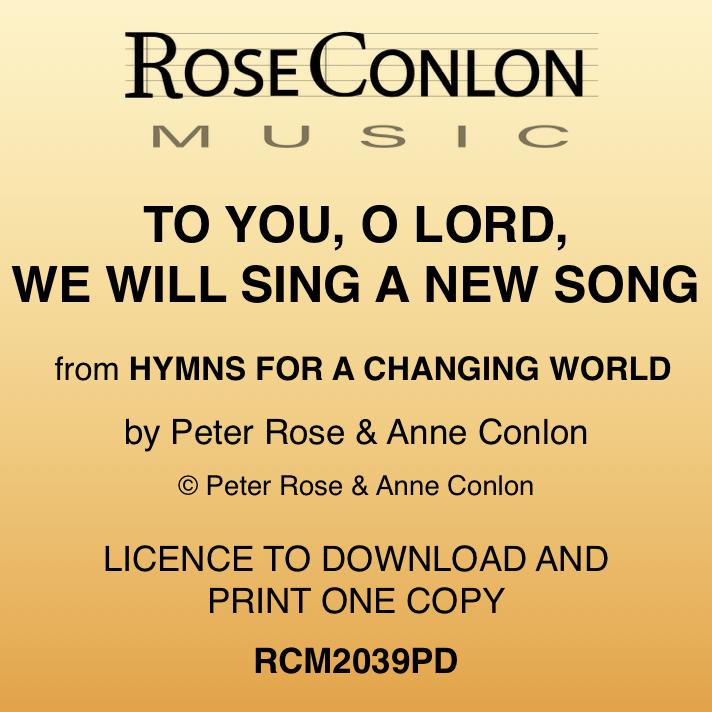 TO YOU, O LORD, WE WILL SING A NEW SONG  PDF (Piano/Vocal)