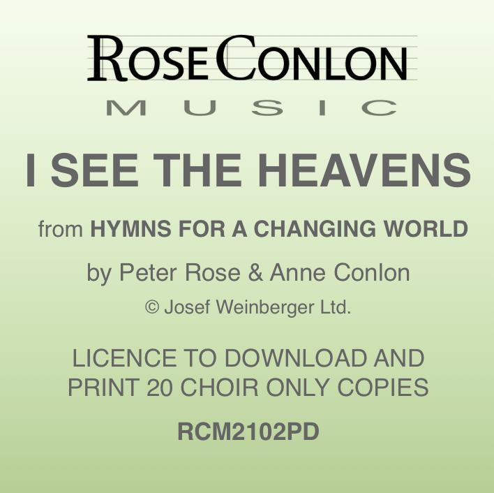I SEE THE HEAVENS  PDF  (Choir Only)
