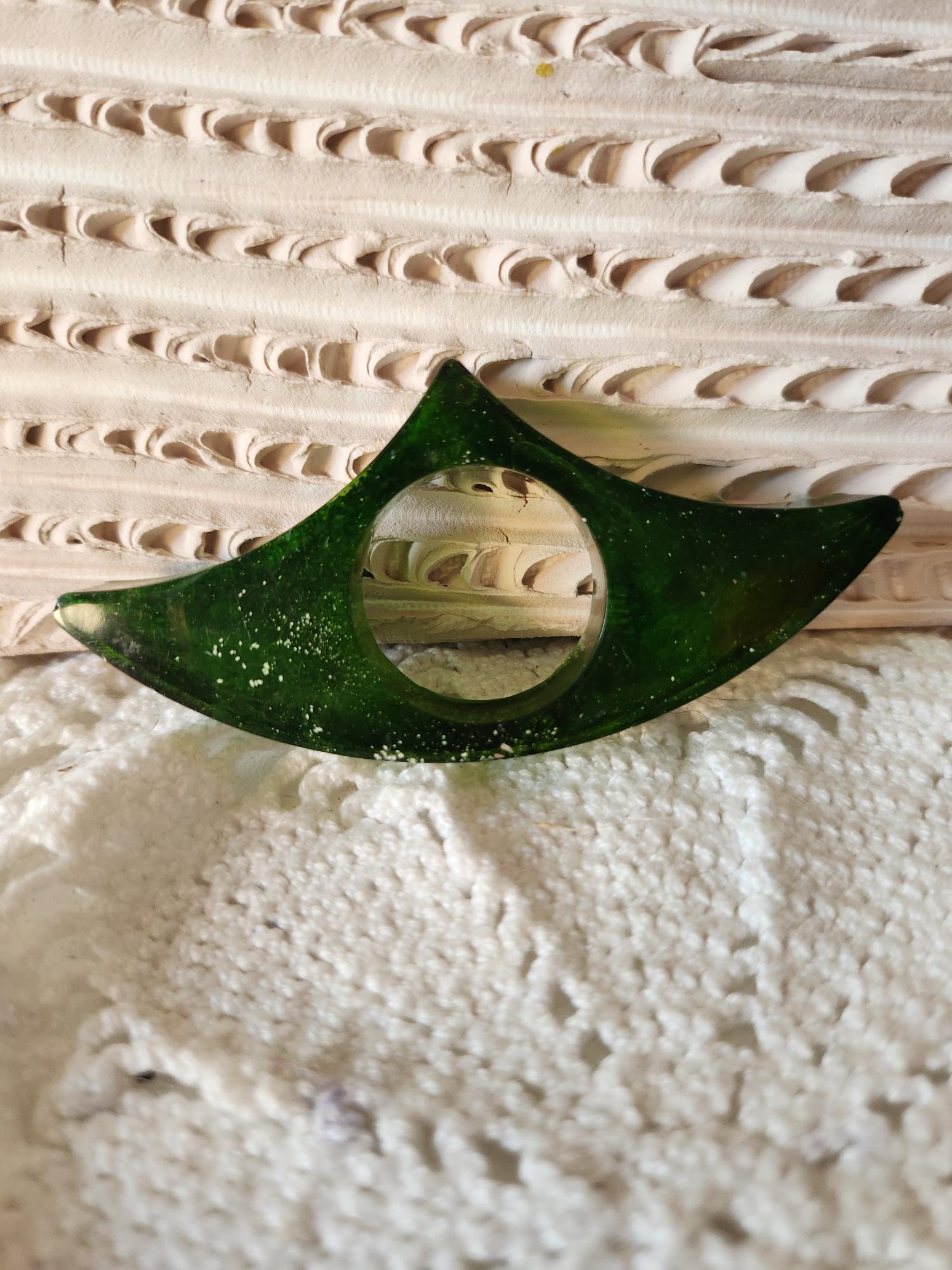 Bague de lecture résine verte