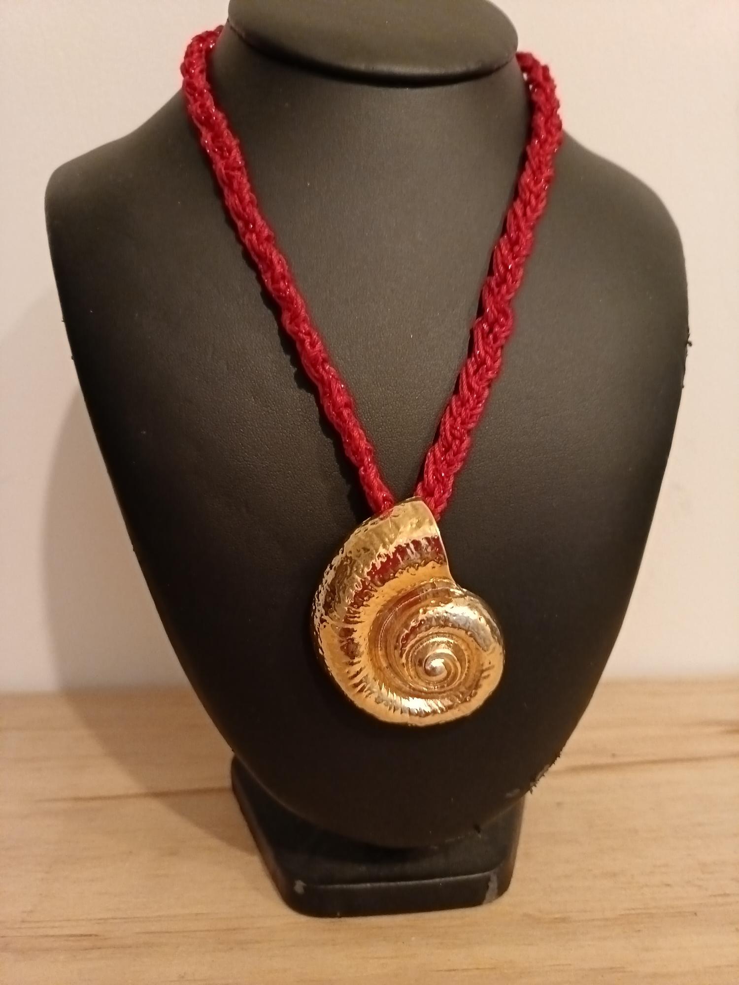 Collier nautil chaine