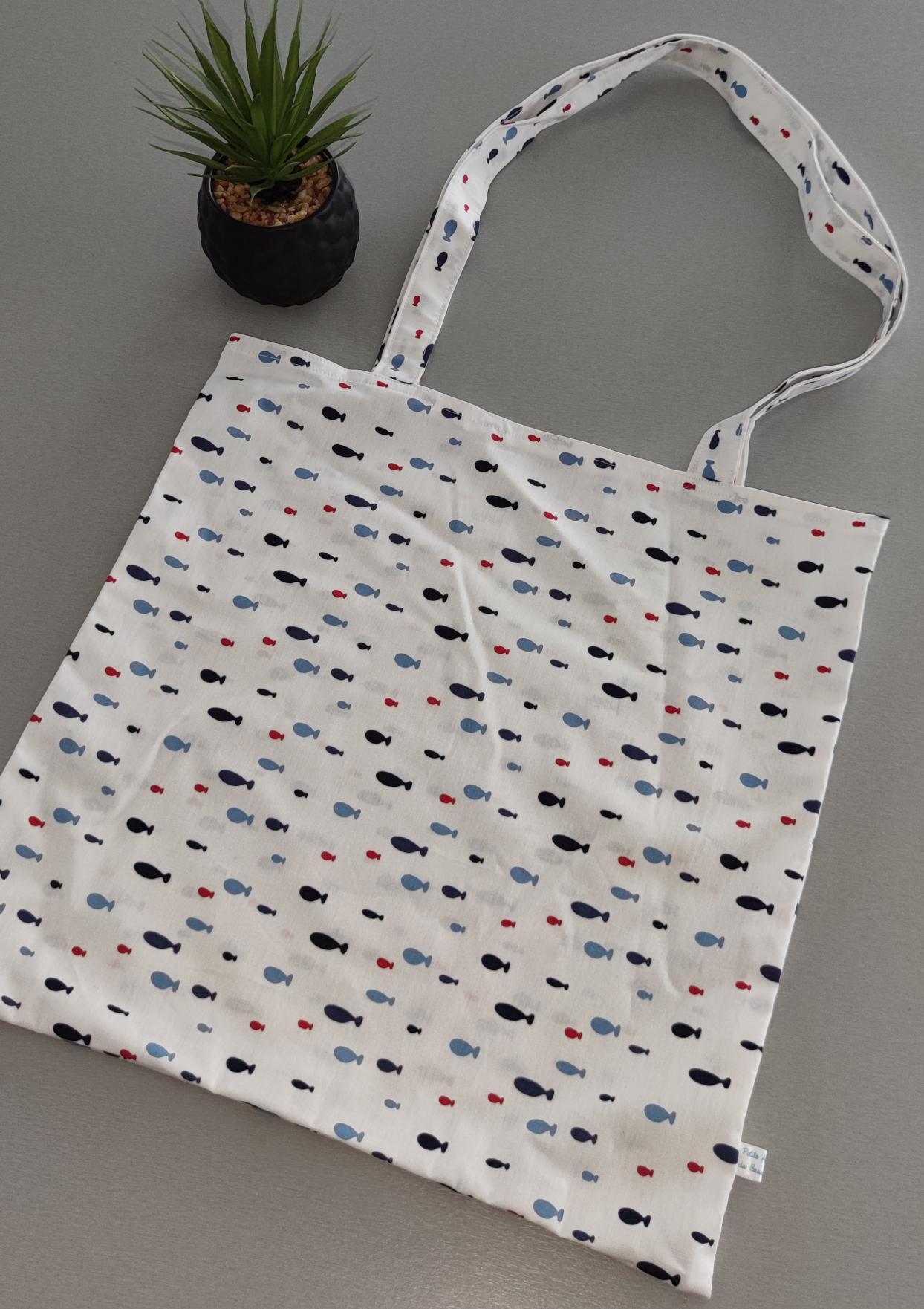 Tote bag grand Poisson 