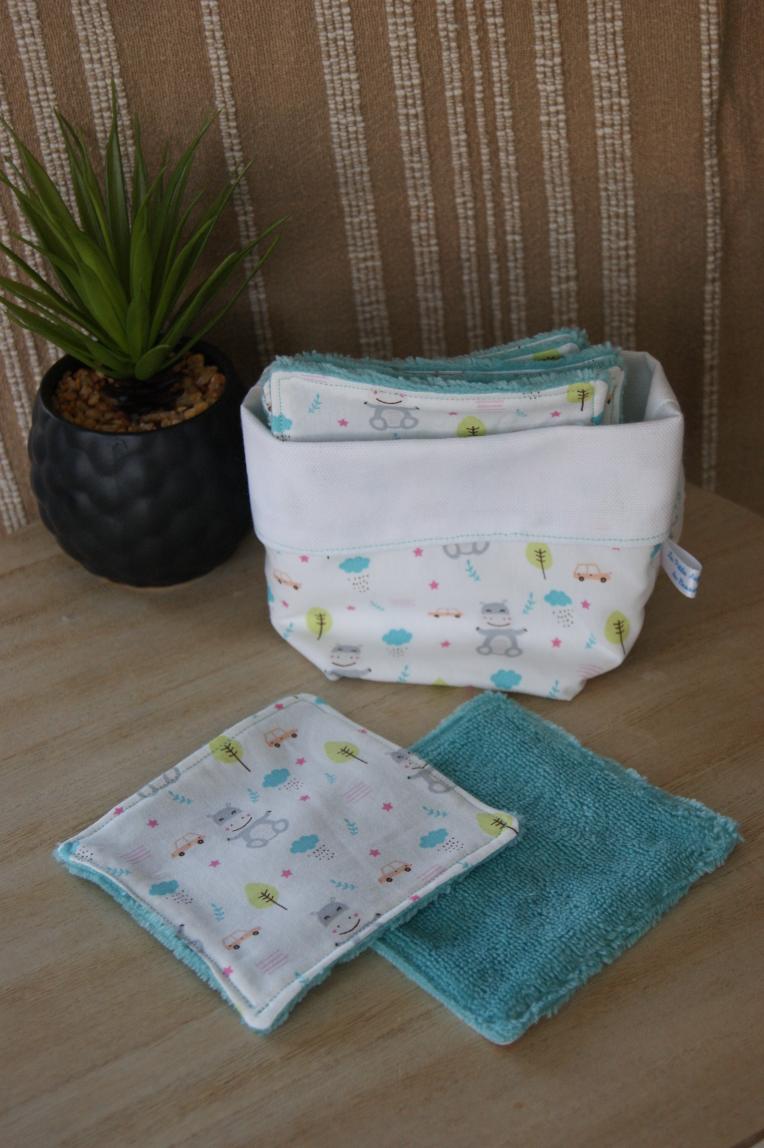 Panier grand hippo bleu 