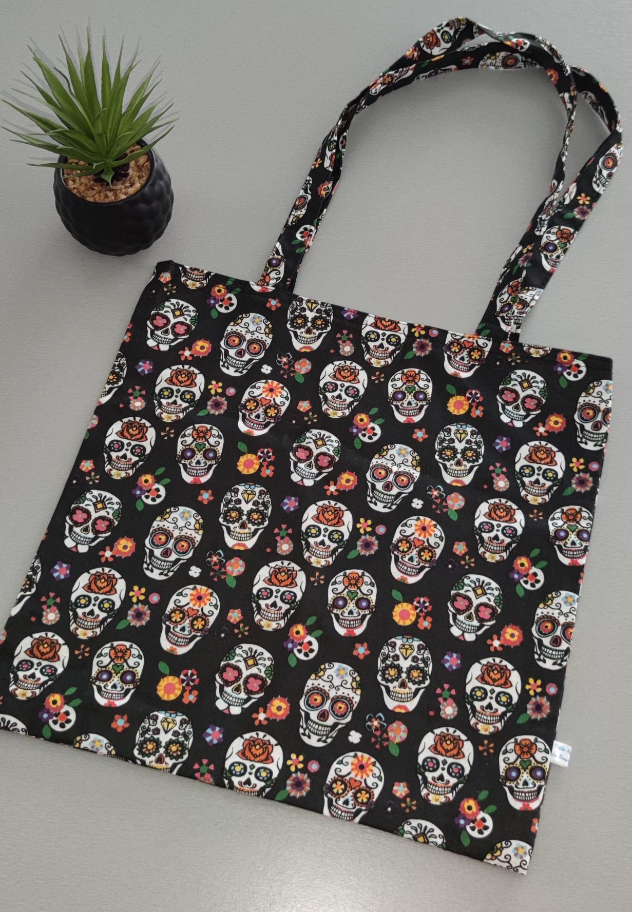 Tote bag grand Tête de mort 1