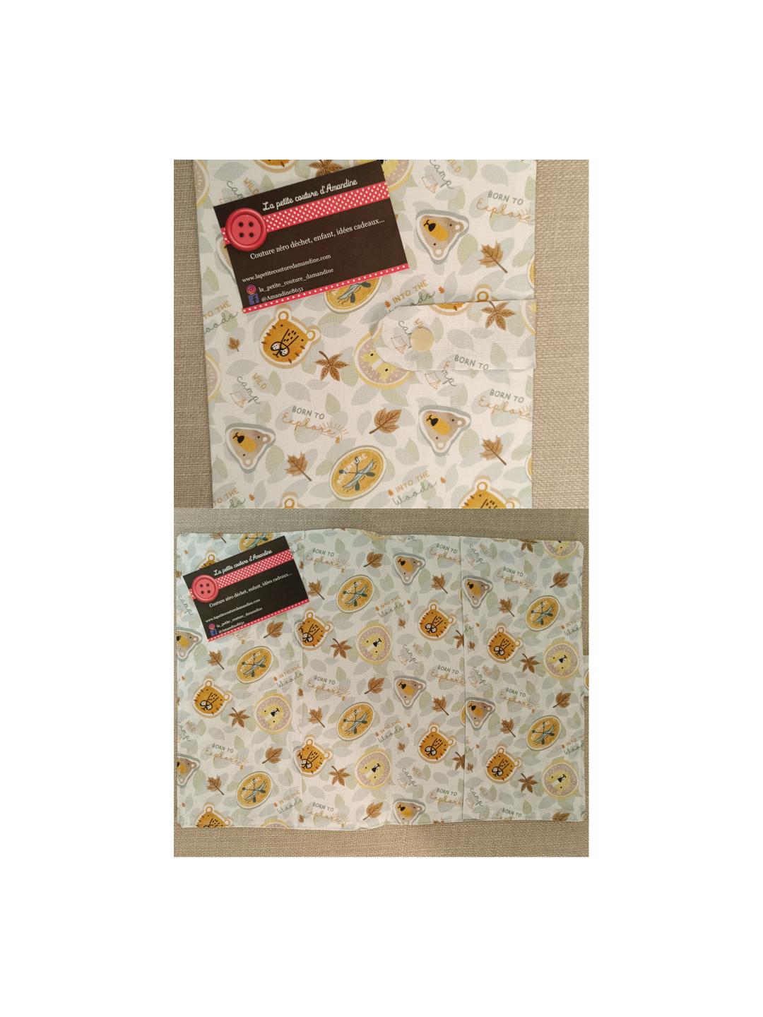 Protège carnet de santé animaux forêt 