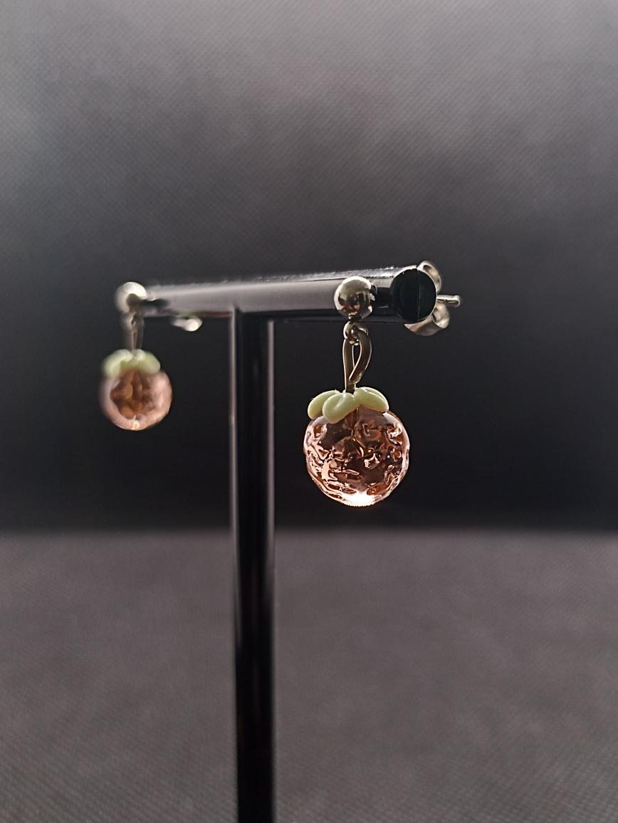 Boucles d&#039;oreilles en verre Fruit 