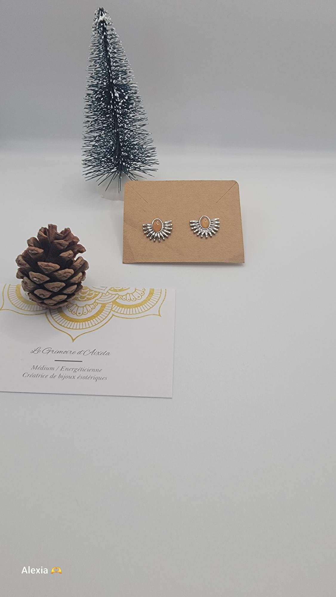 Boucles d'oreilles Cornaline 