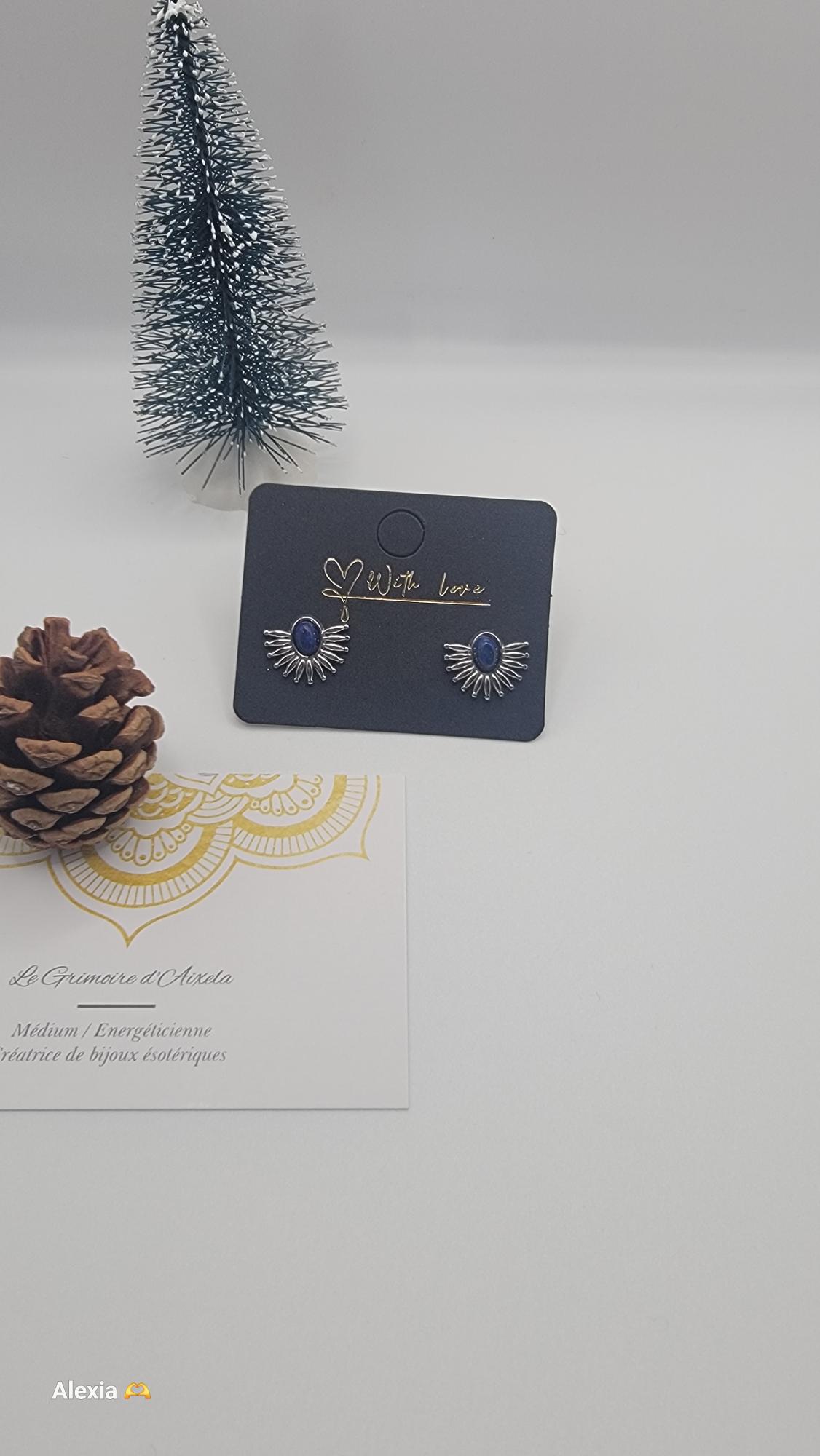 boucles d'oreilles Lapis lazuli