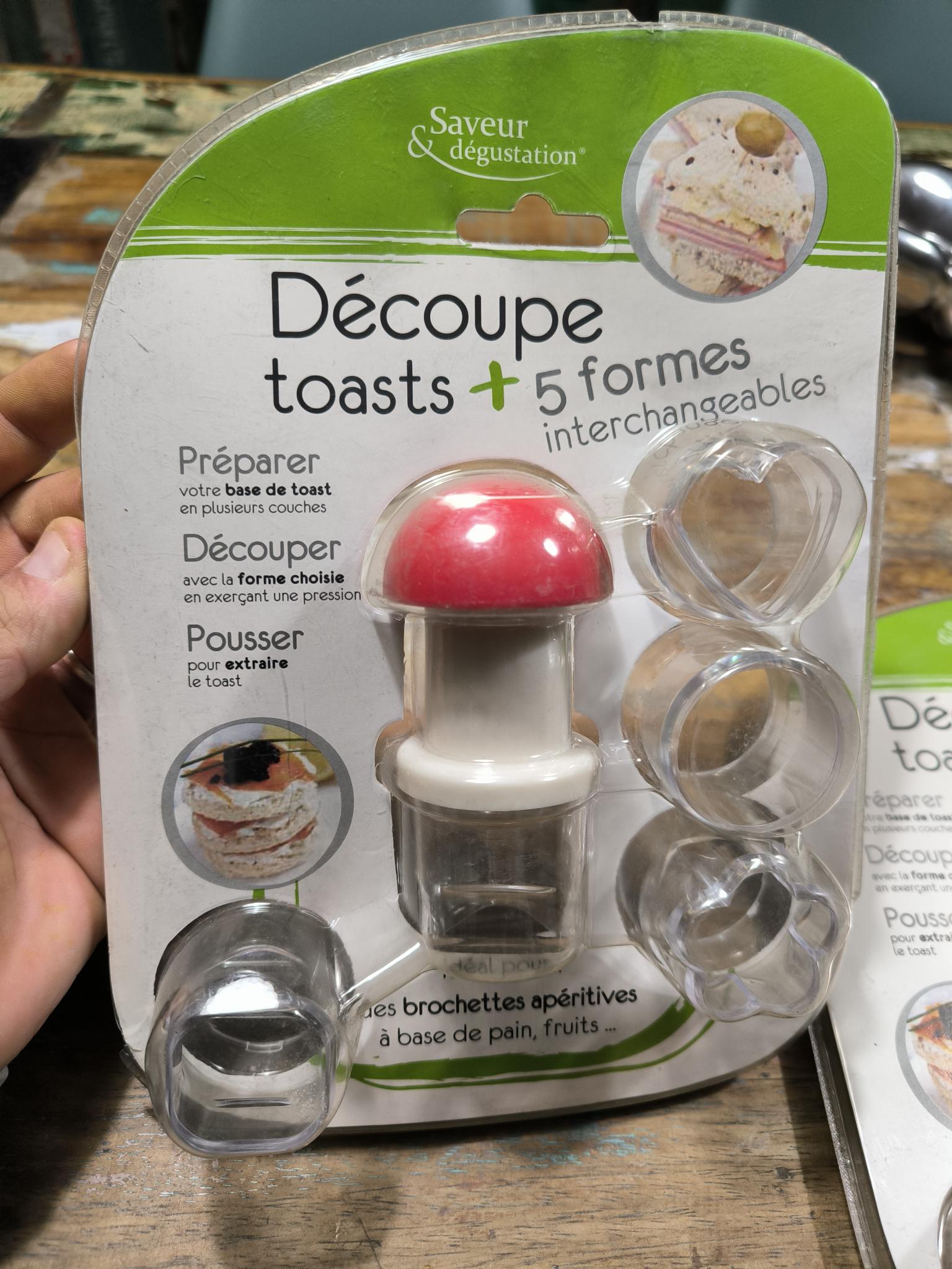 DECOUPE TOASTS 5 FORMES