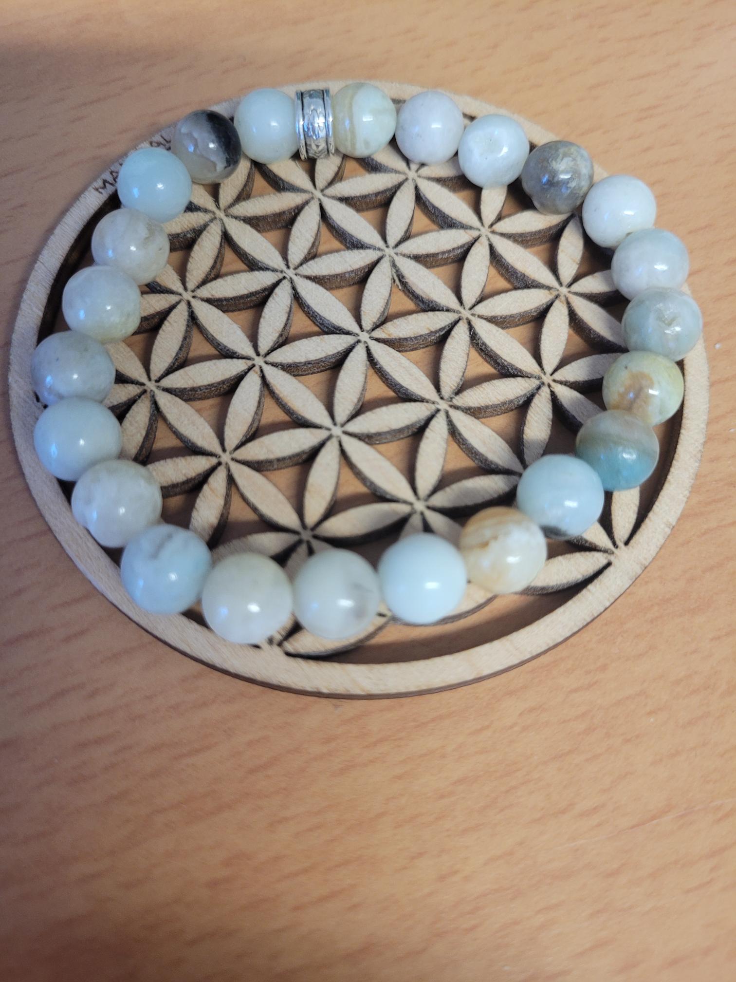  Bracelet Amazonite multicolore (8mm)