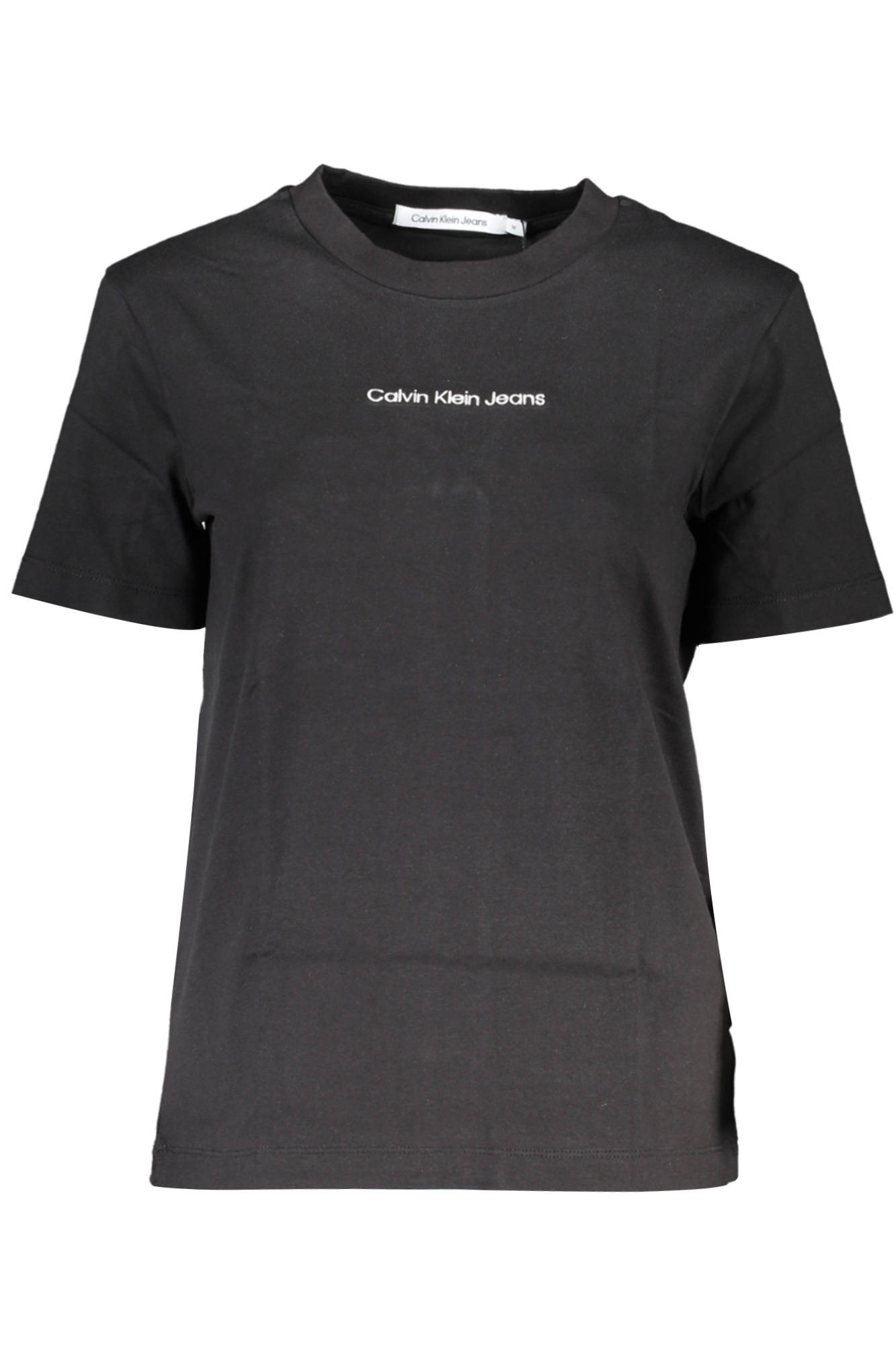 CALVIN KLEIN T-SHIRT MANICHE CORTE DONNA NERO