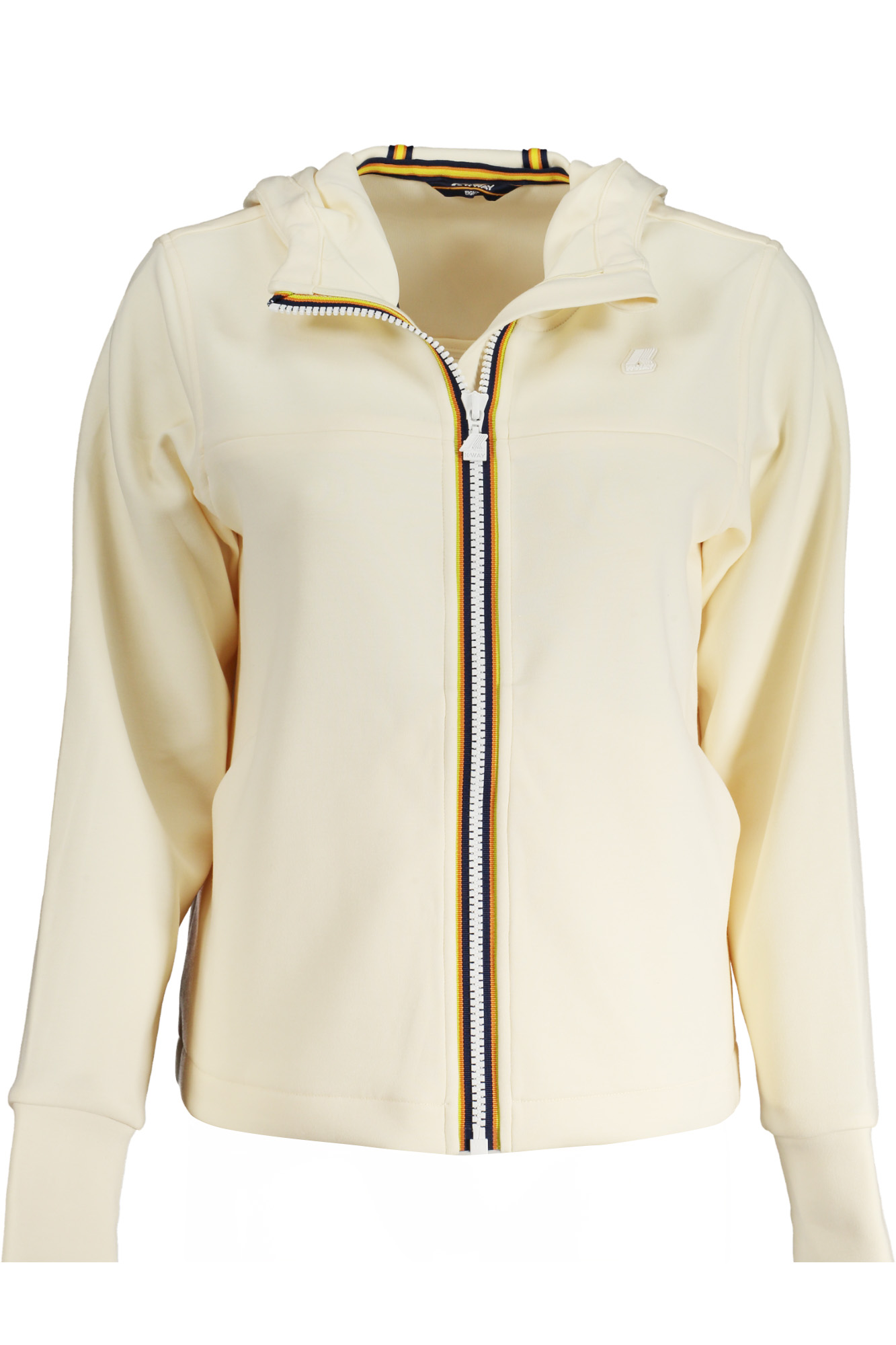 K-WAY FELPA CON ZIP DONNA BEIGE