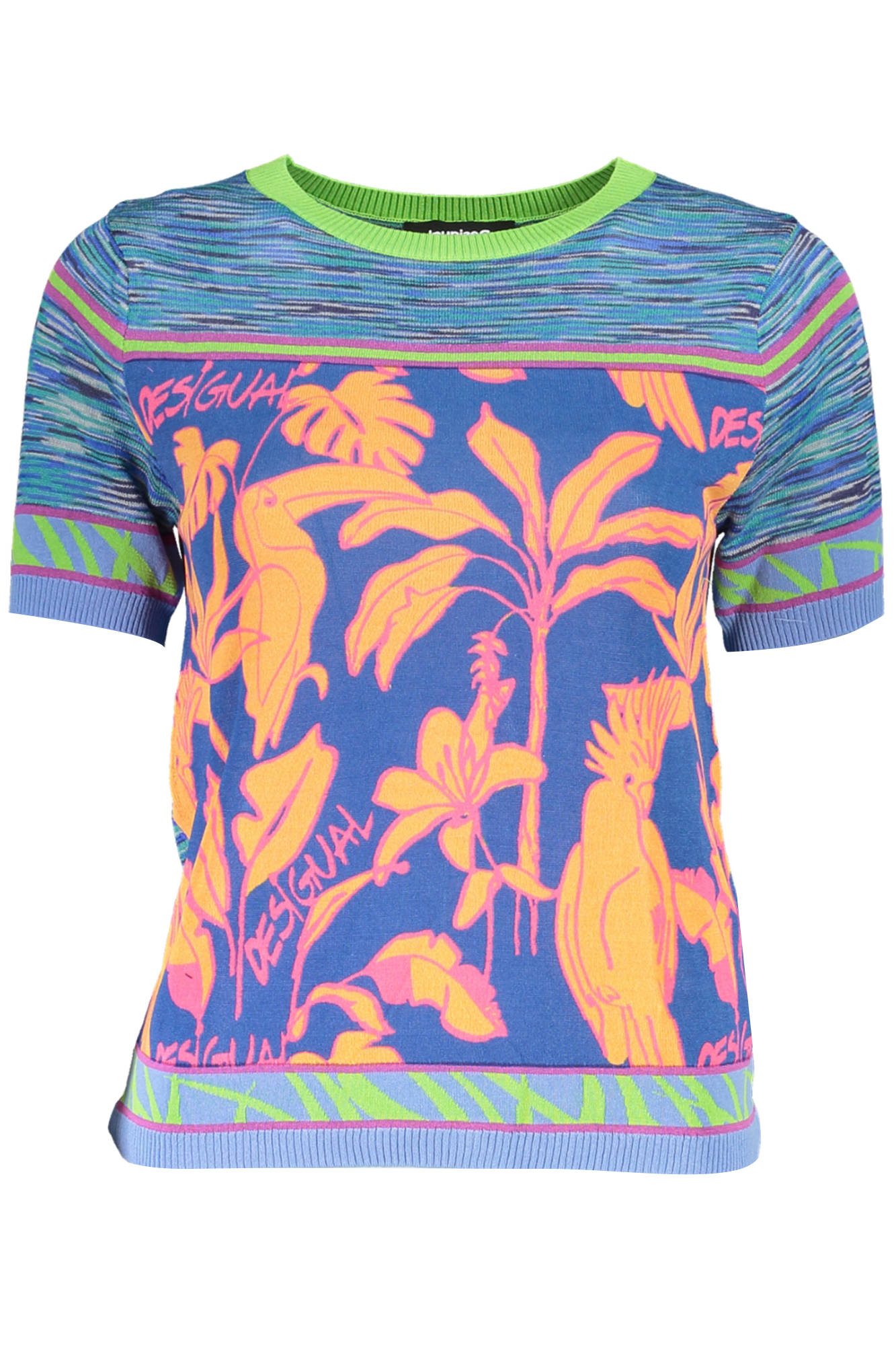 DESIGUAL MAGLIA DONNA AZZURRO