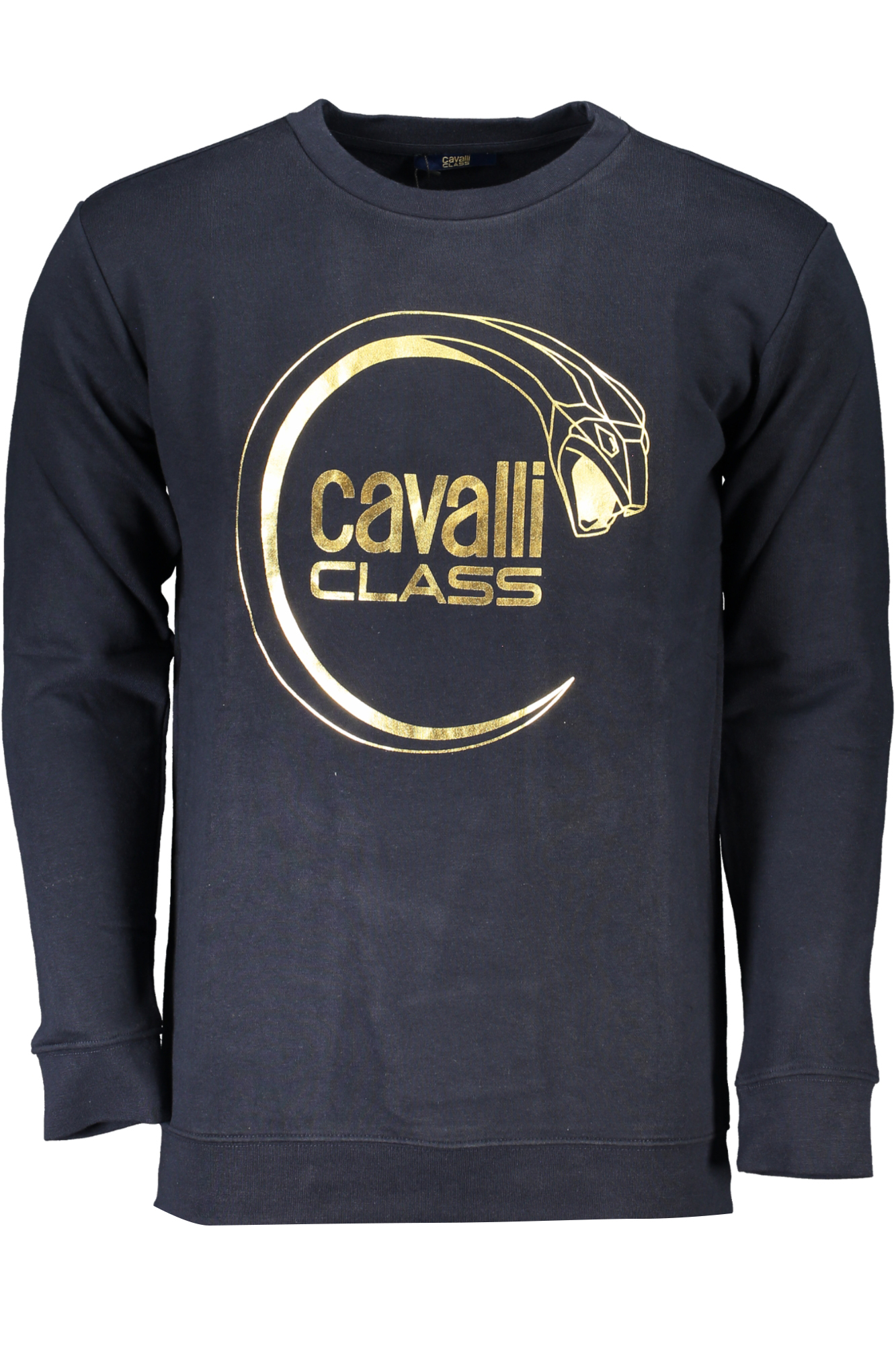 CAVALLI CLASS FELPA SENZA ZIP UOMO BLU