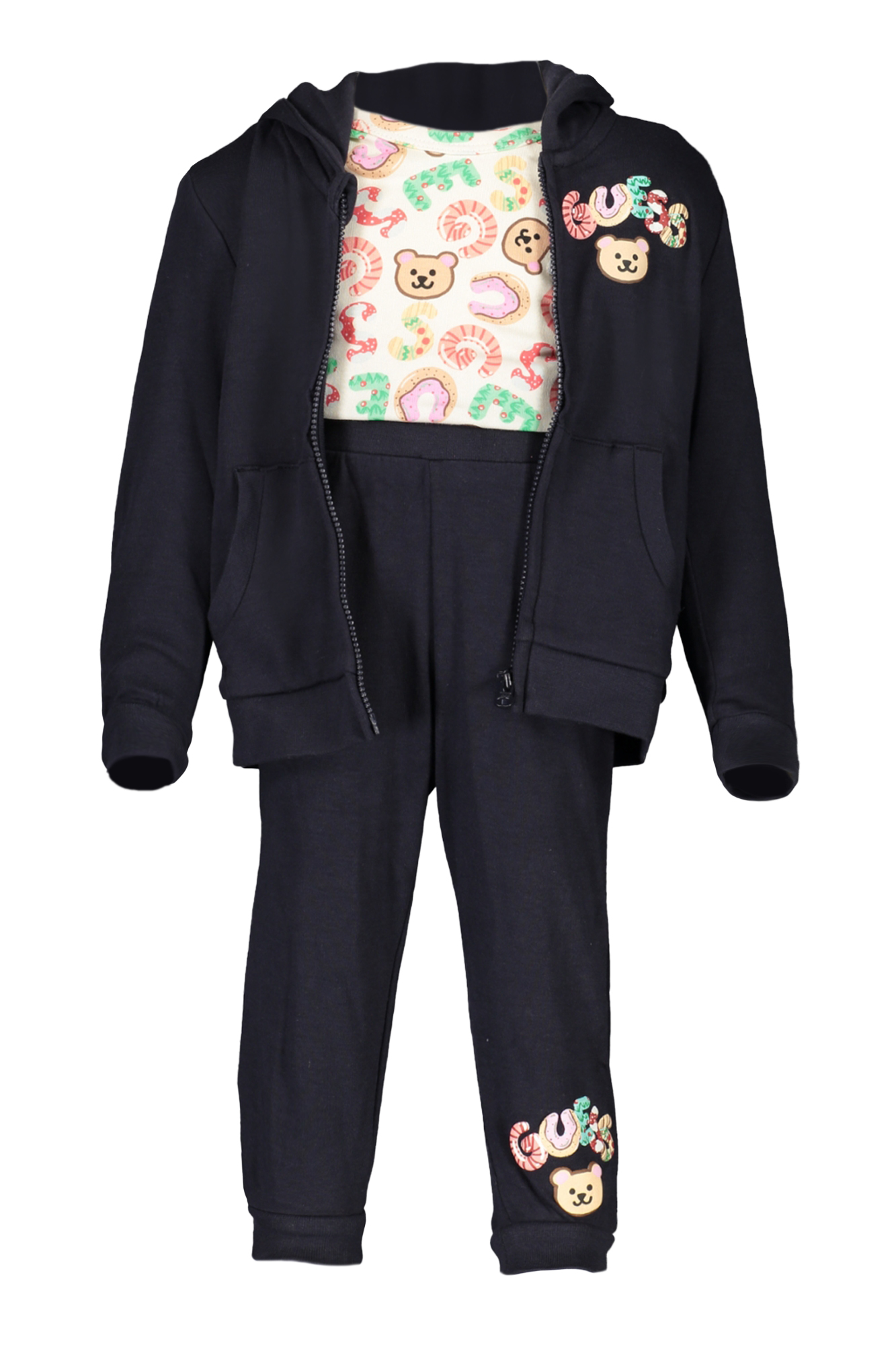 GUESS JEANS T-SHIRT MANICHE LUNGHE BAMBINO BLU