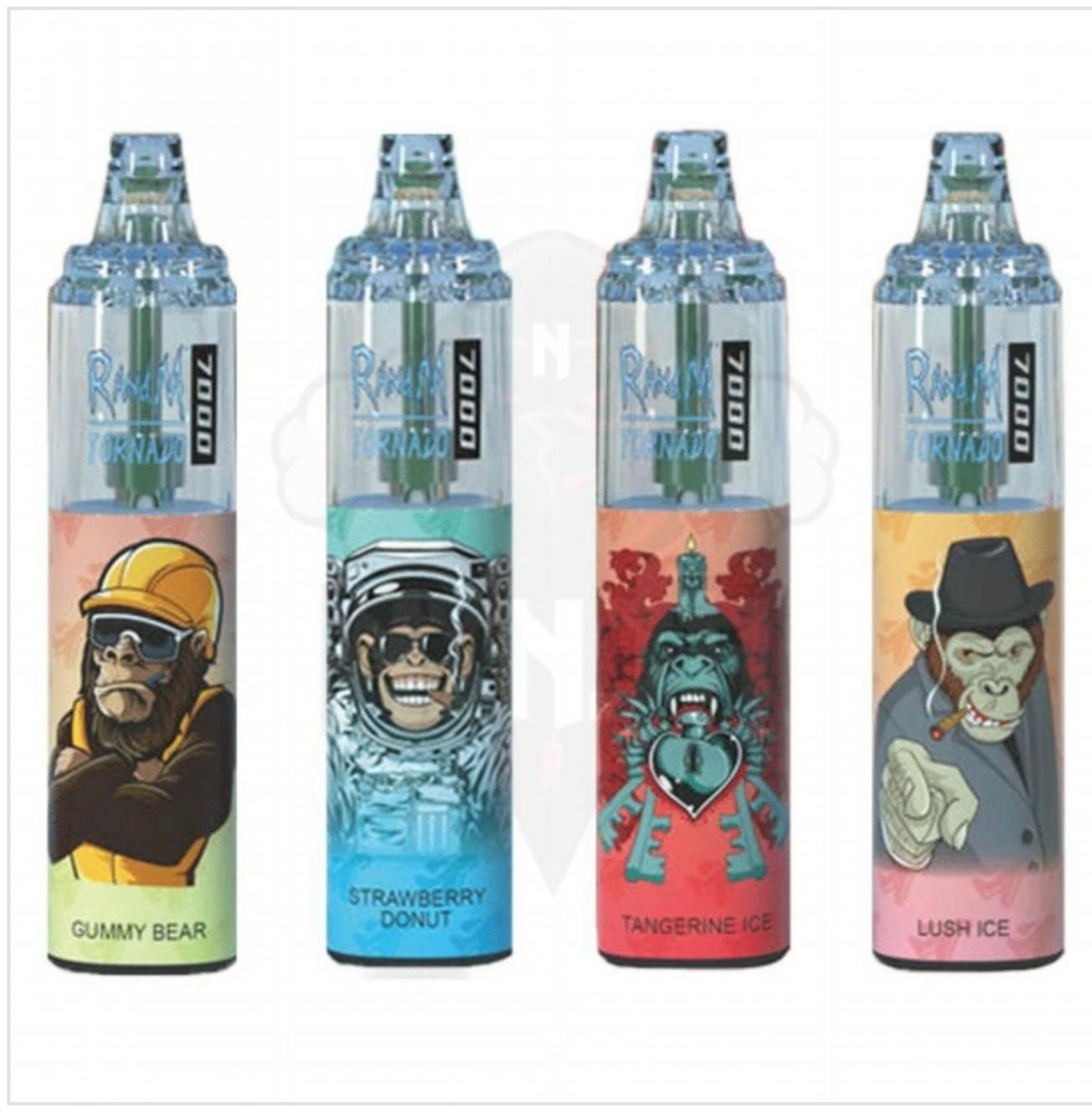 RAndM Tornado 7000 Puffs Rechargeable Disposable Vape Device 

