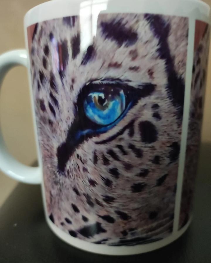 Snow Leopard Photographic Mug