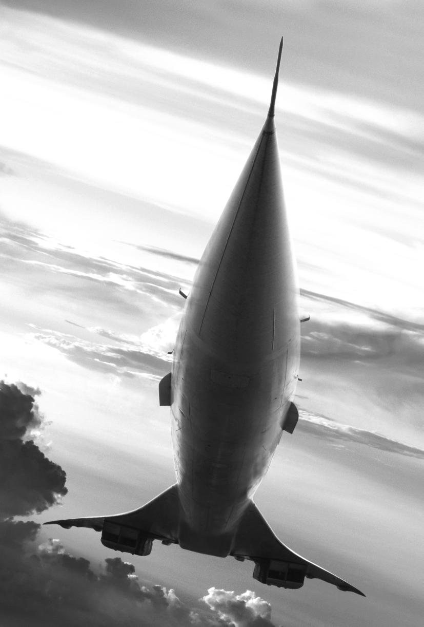 Concorde IN THE CLOUD N&amp;B