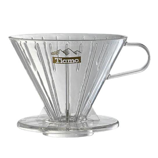 Tiamo V60 (V02) 4-cup transparent coffee dripper