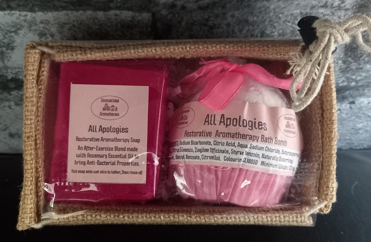 Small Bath Gift Set- All Apologies (Restorative/Pink)