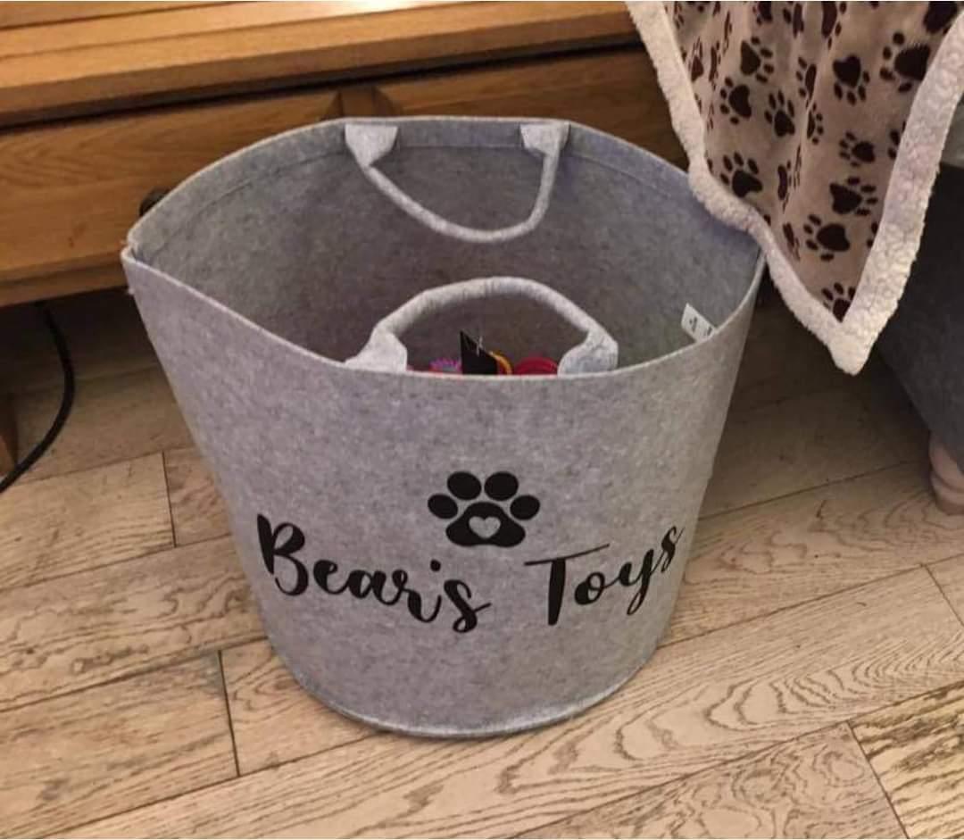 Dog toys basket
