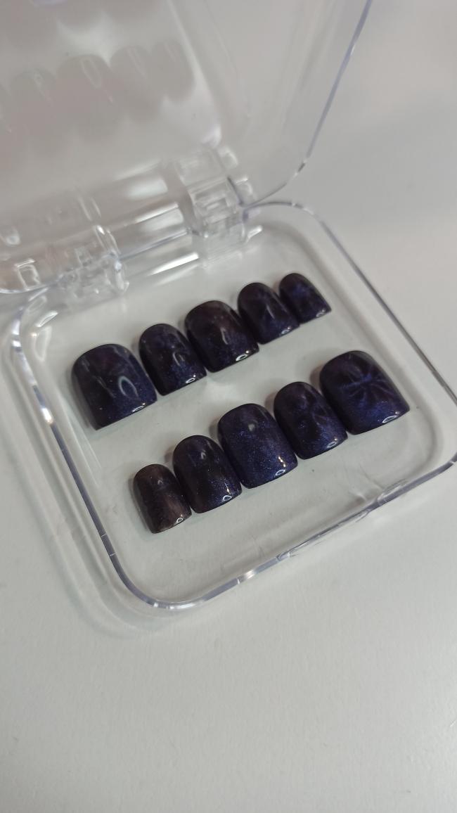 Fleur ambrée bleu - Carré XS 