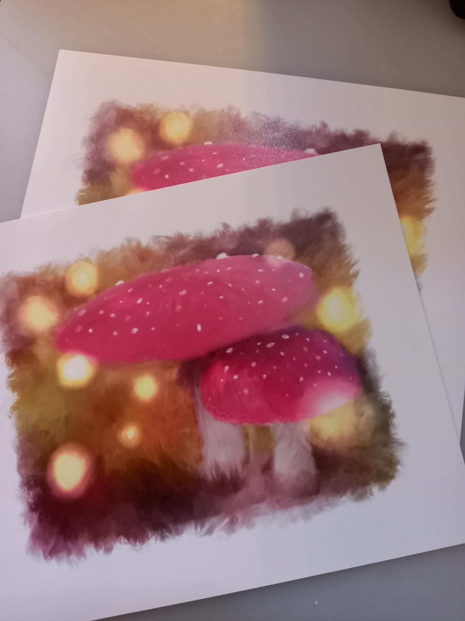 Digital Mushroom Print 