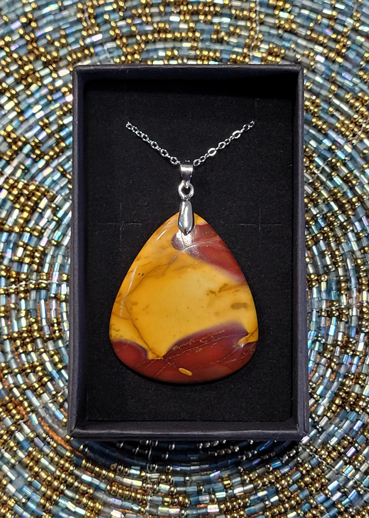 Pendentif Jaspe Mokaïte 