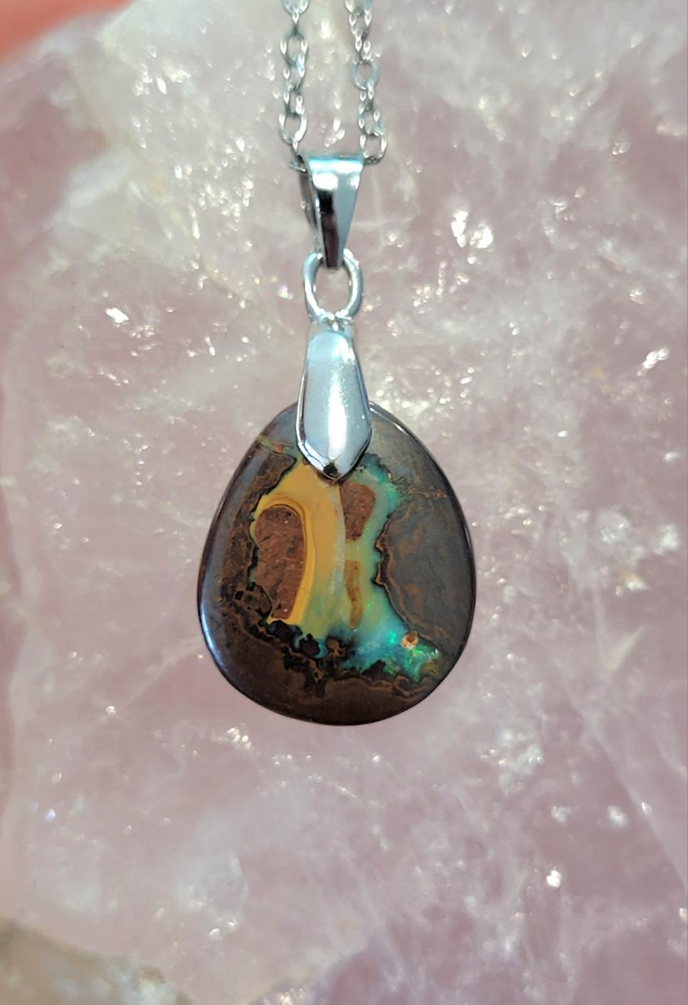 Pendentif Opale Boulder 