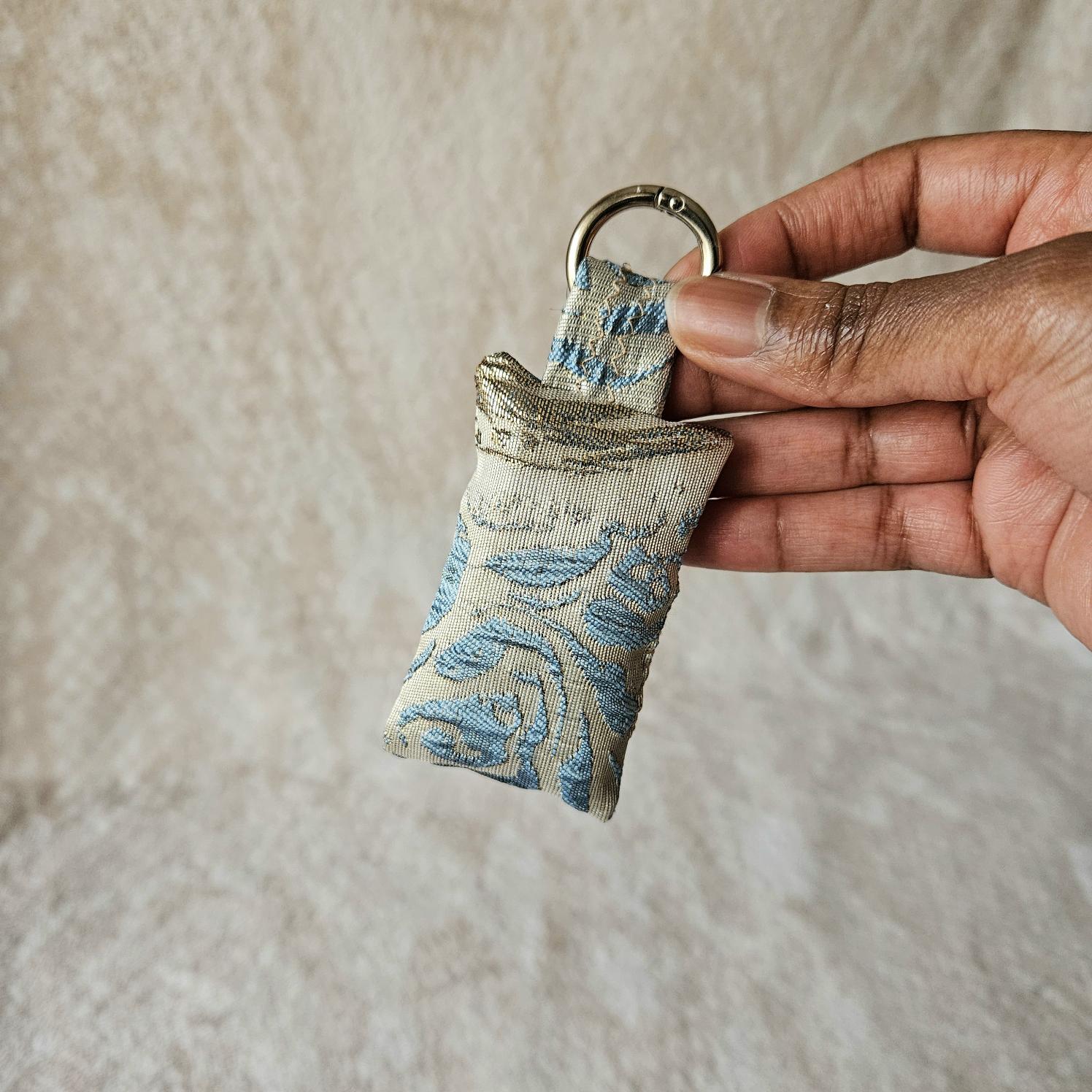 Porte-clé Bleu doré 