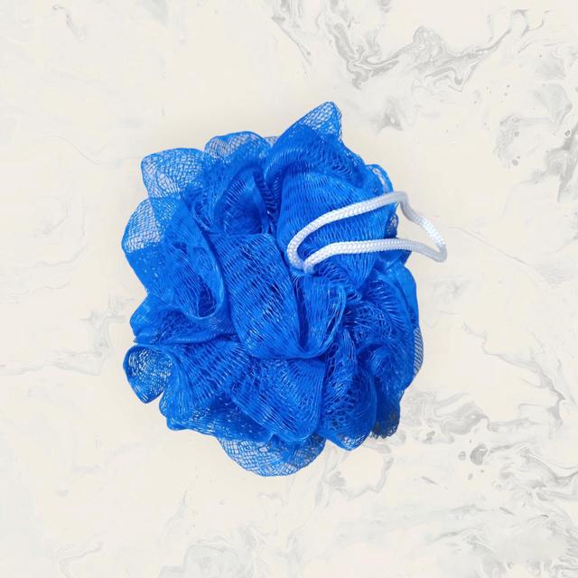 Fleur de douche bleue 