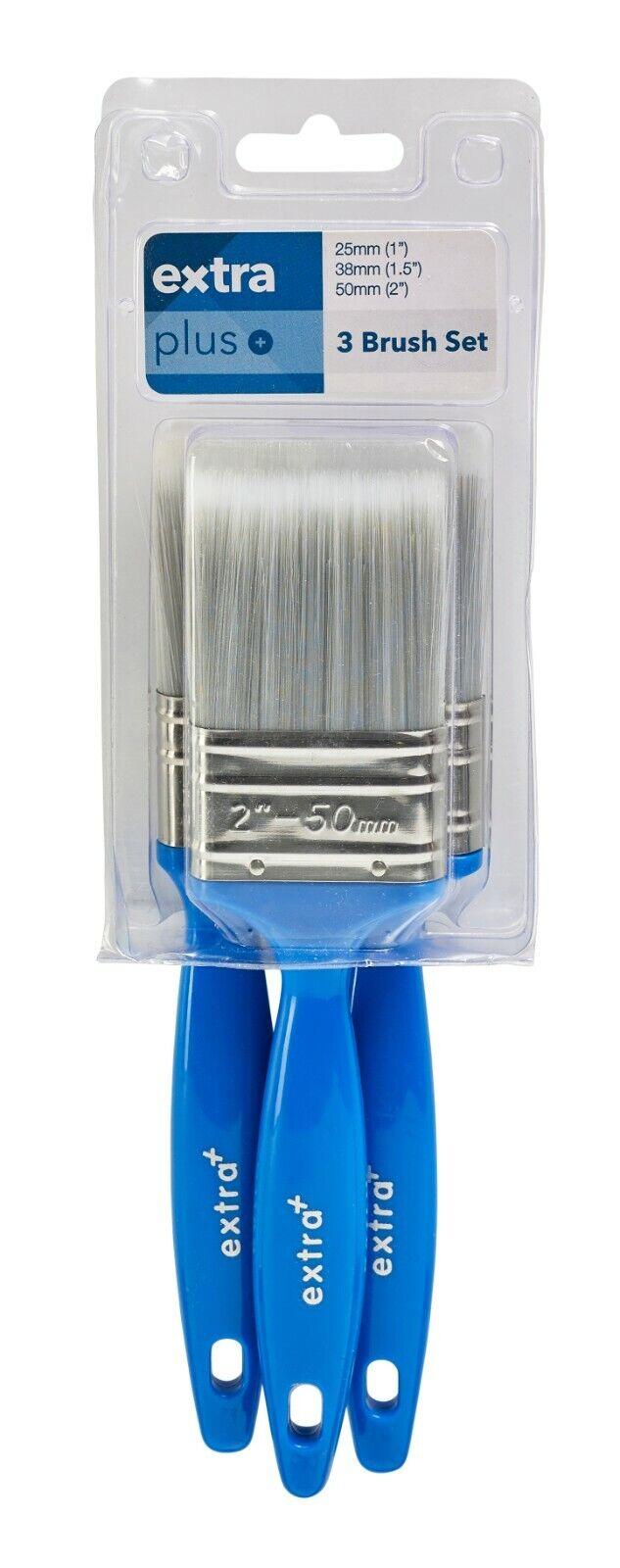 ExtraPlus 3 pc paint Brush set synthetic ideal for water based paint