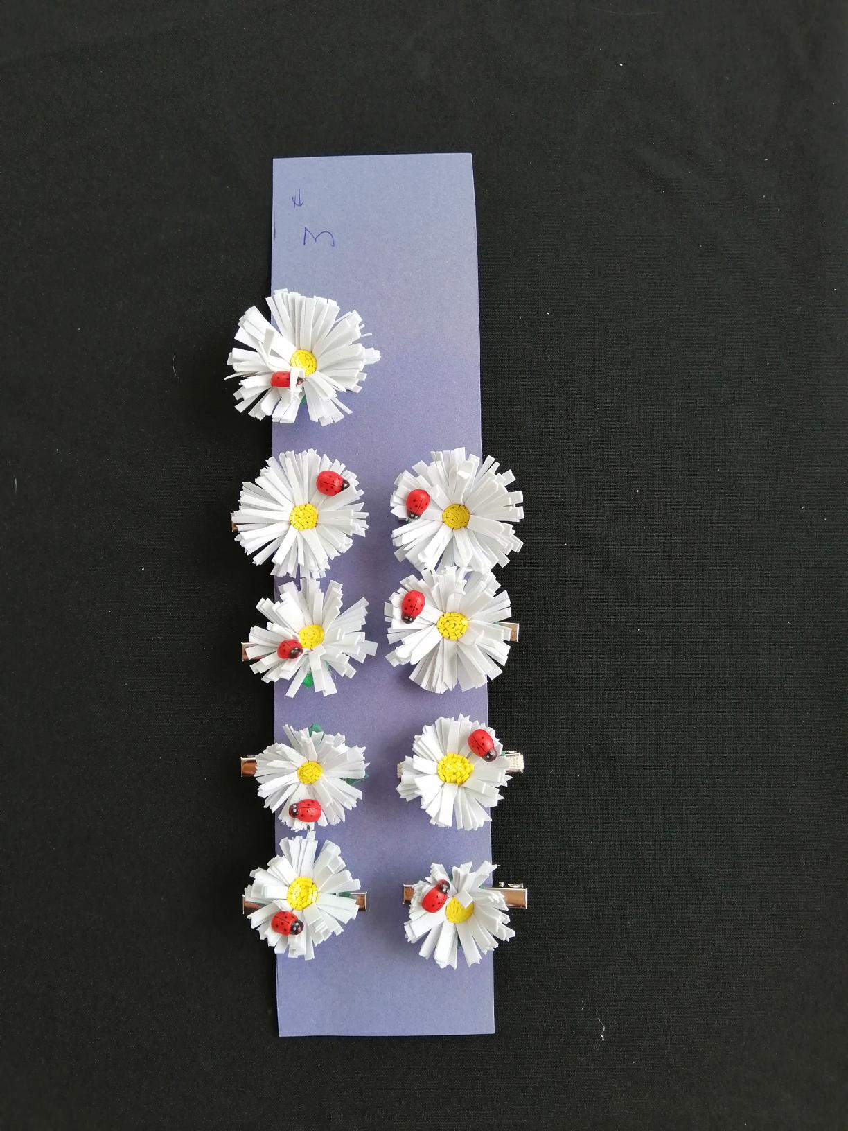 Barrette pince à cheveux paquerette 