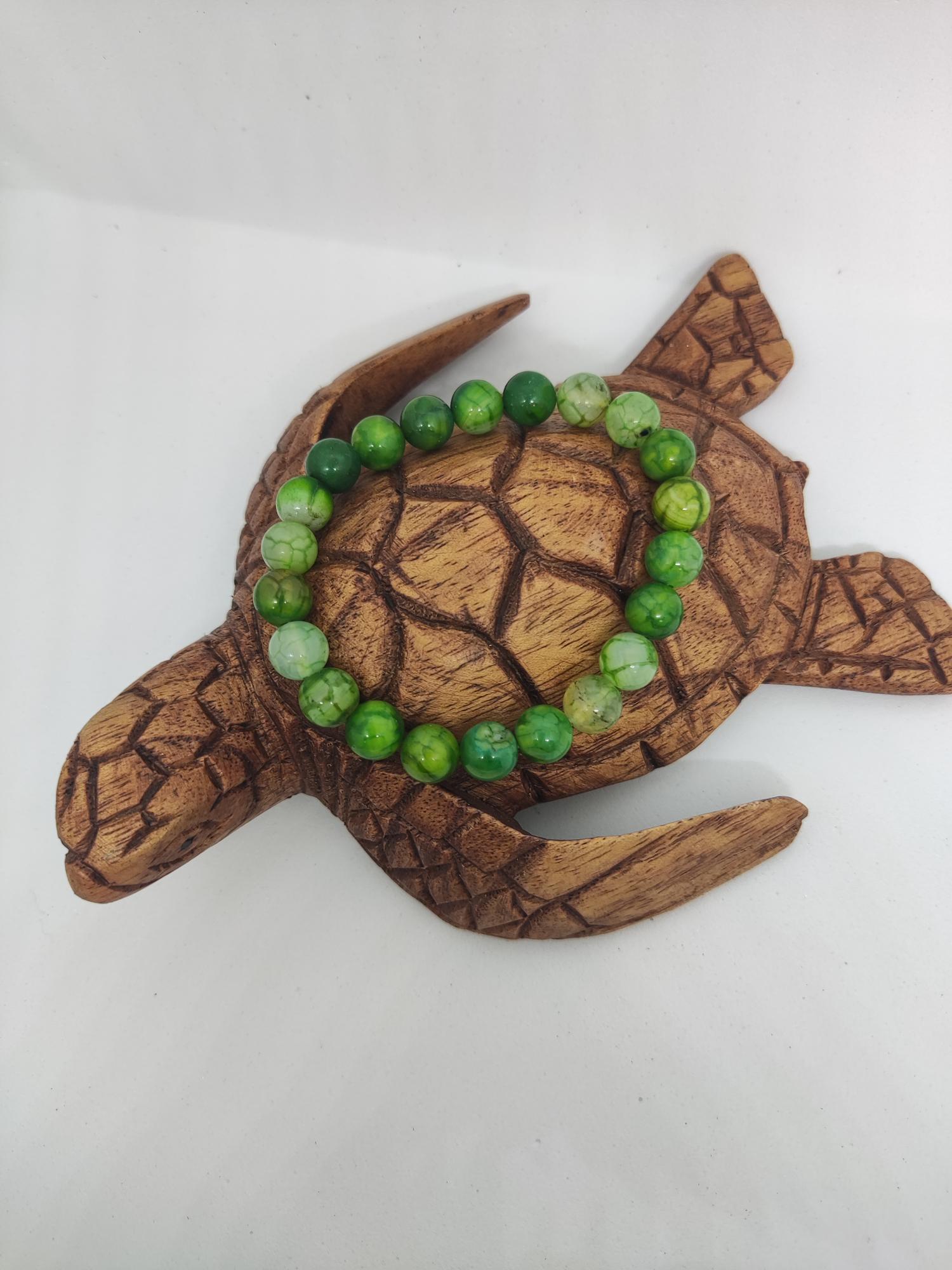 Bracelet veine dragon vert