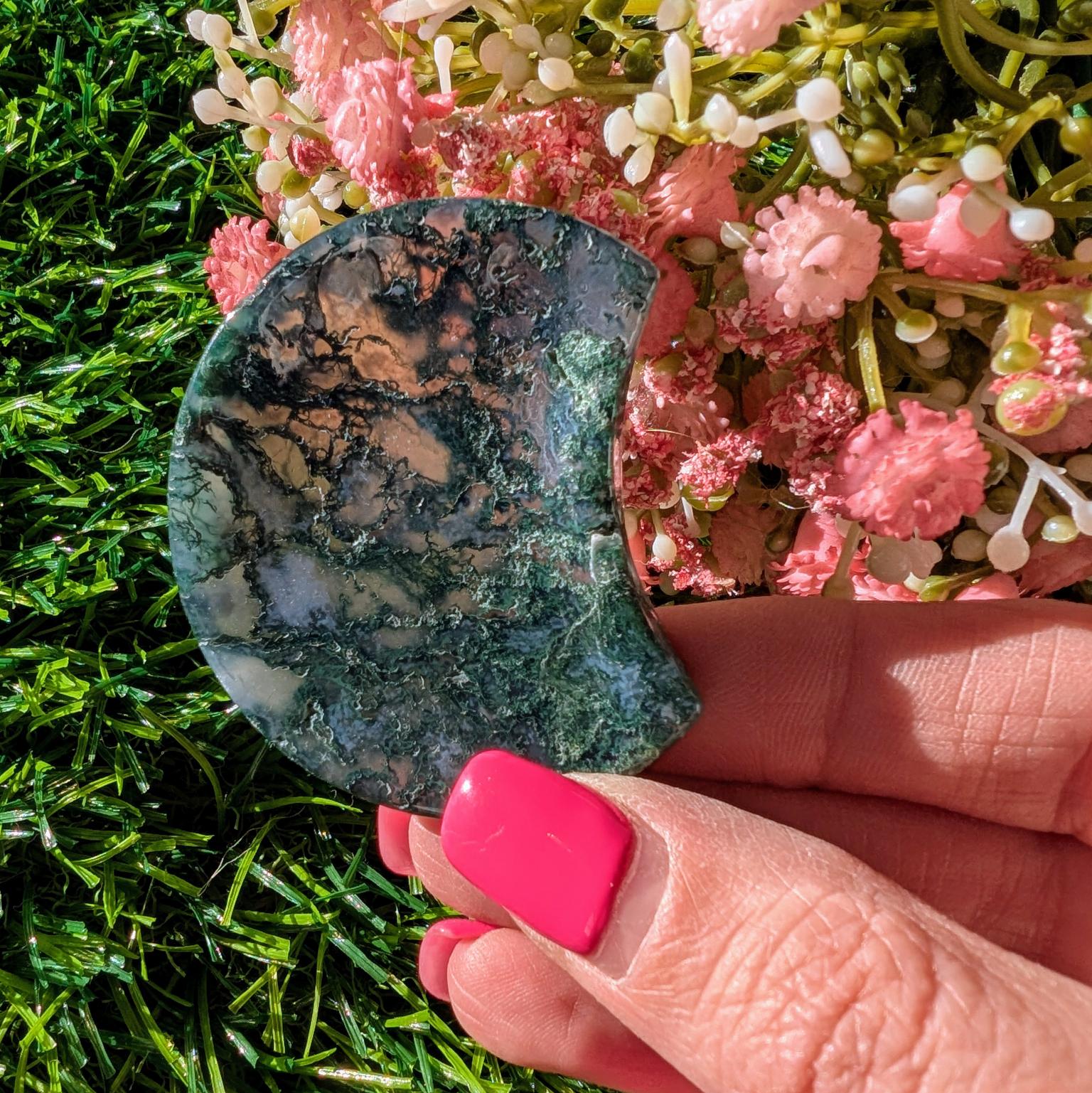 Mini Moss Agate Bowl