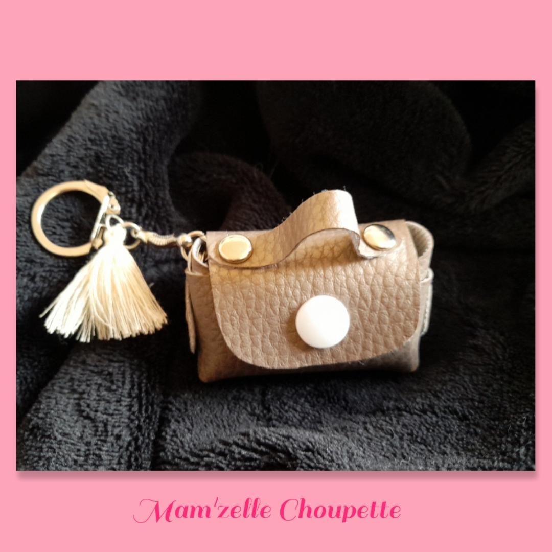 Porte-clés Mini-sac bronze