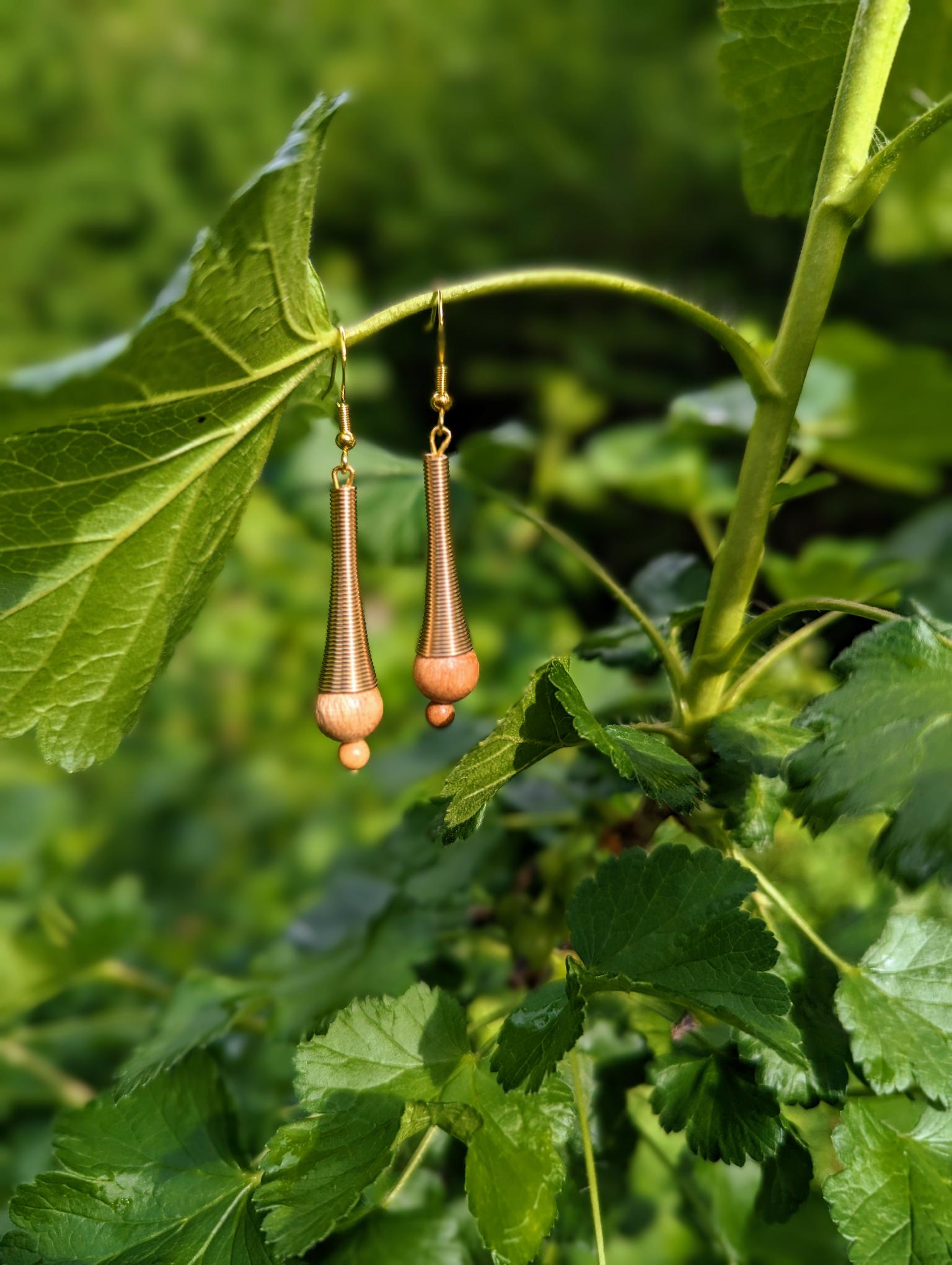 Boucles d'oreilles - Cou de girafe 