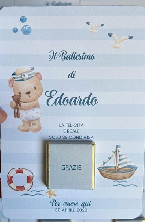 Cartolina Con Cioccolatino 10pz