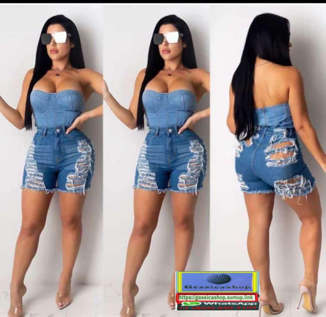 Pantalon Jeans Femme