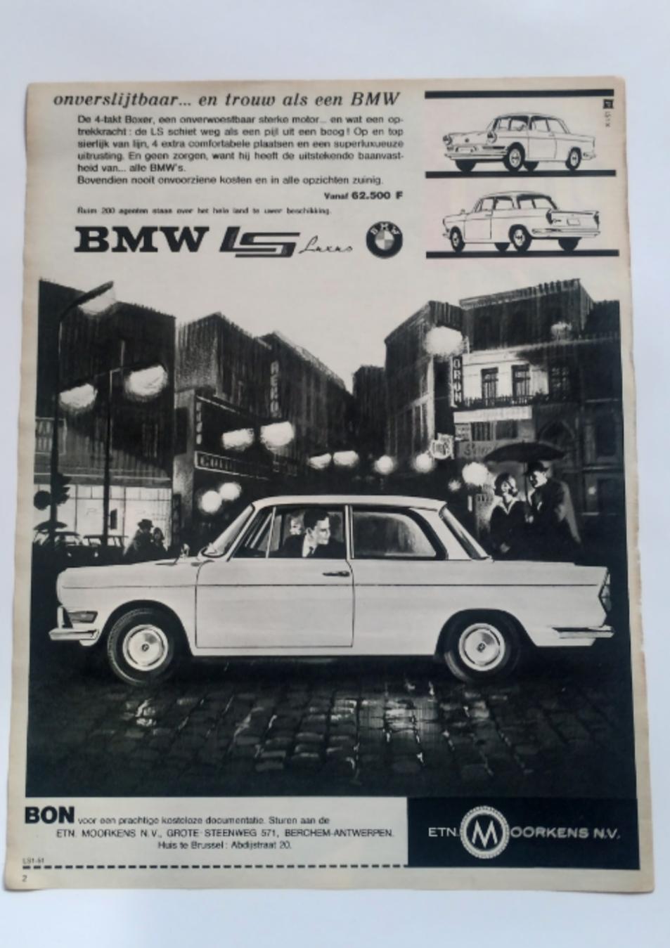 BMW oude advertentie