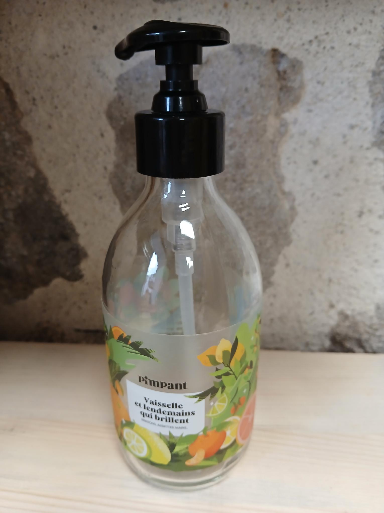 Flacon liquide vaisselle vide, recharge Pimpant vendue séparément 