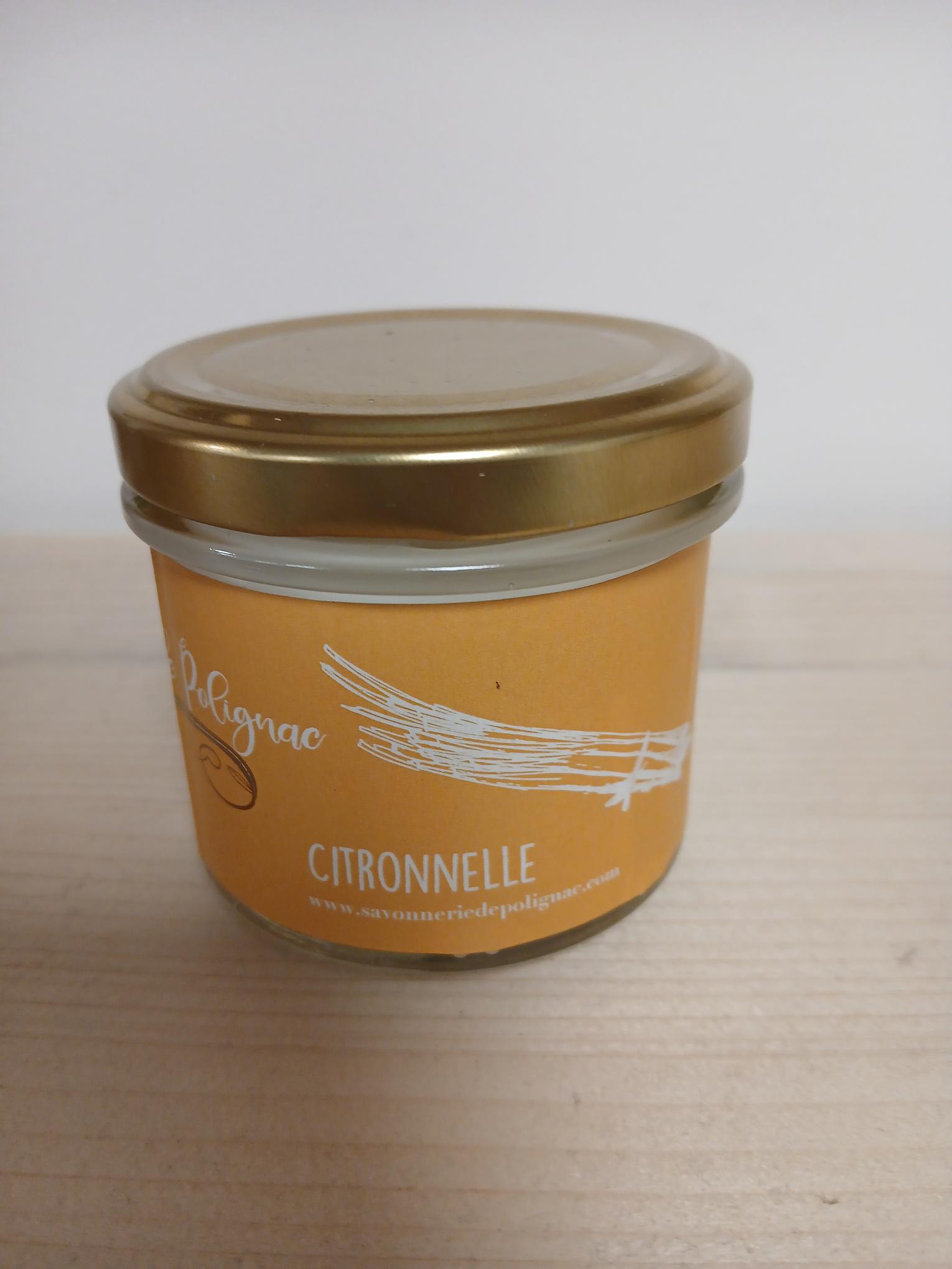 Bougie cire de soja citronnelle