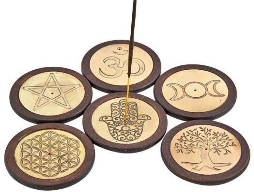 Brûleur d'Encens Symboles Sacrés