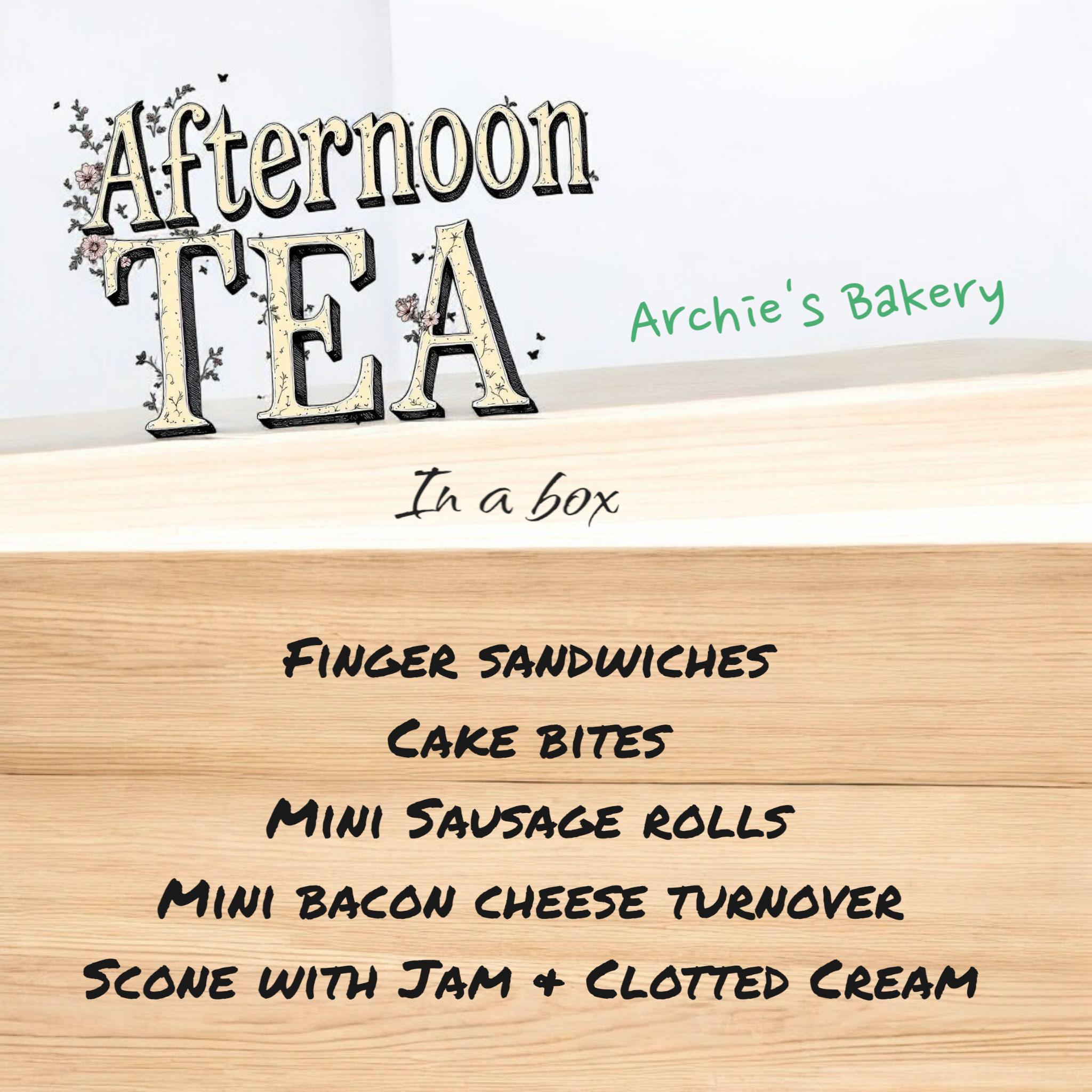 Afternoon tea in a box for 1 