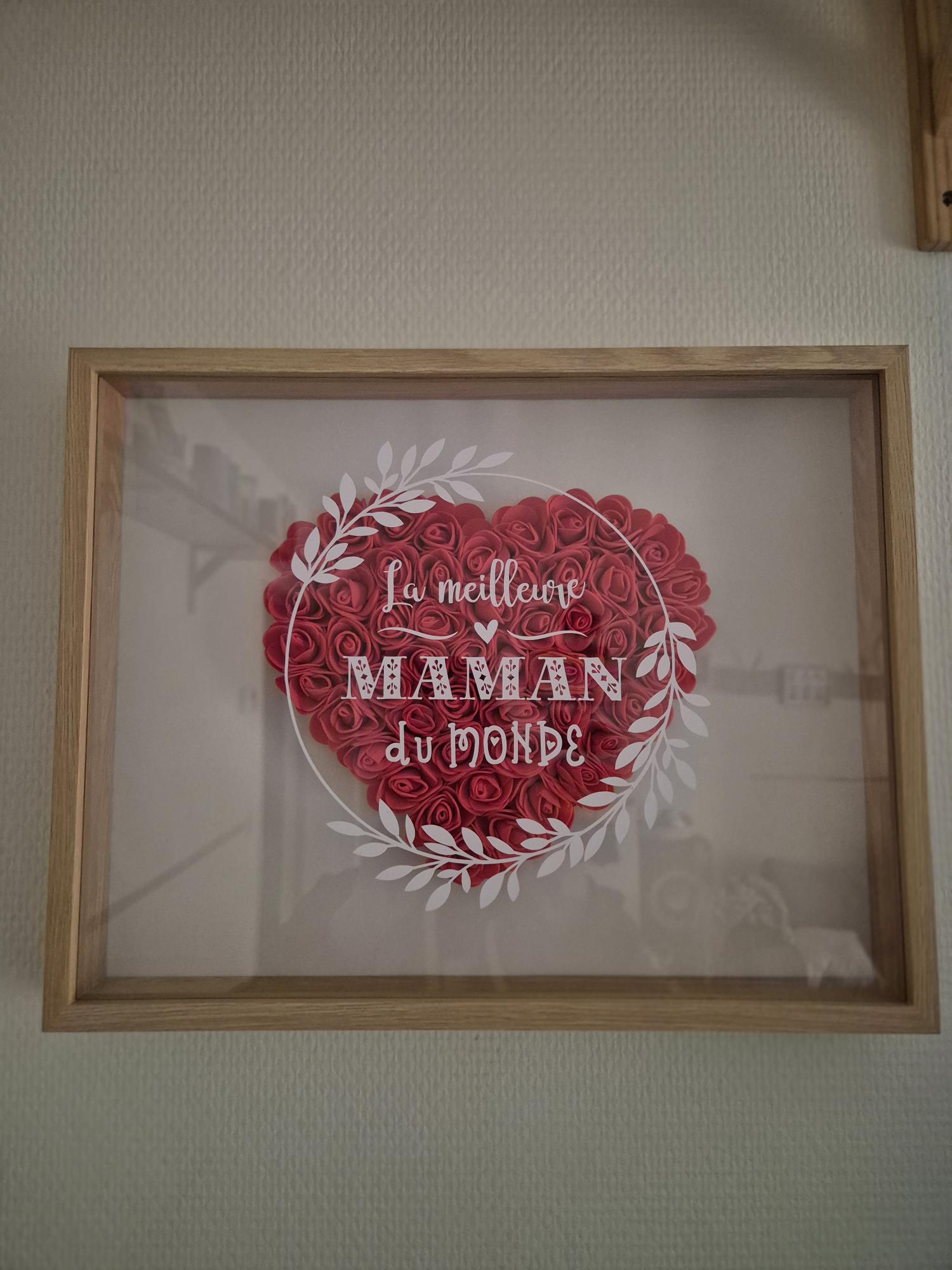 Cadre &quot;Meilleure maman du monde &quot;