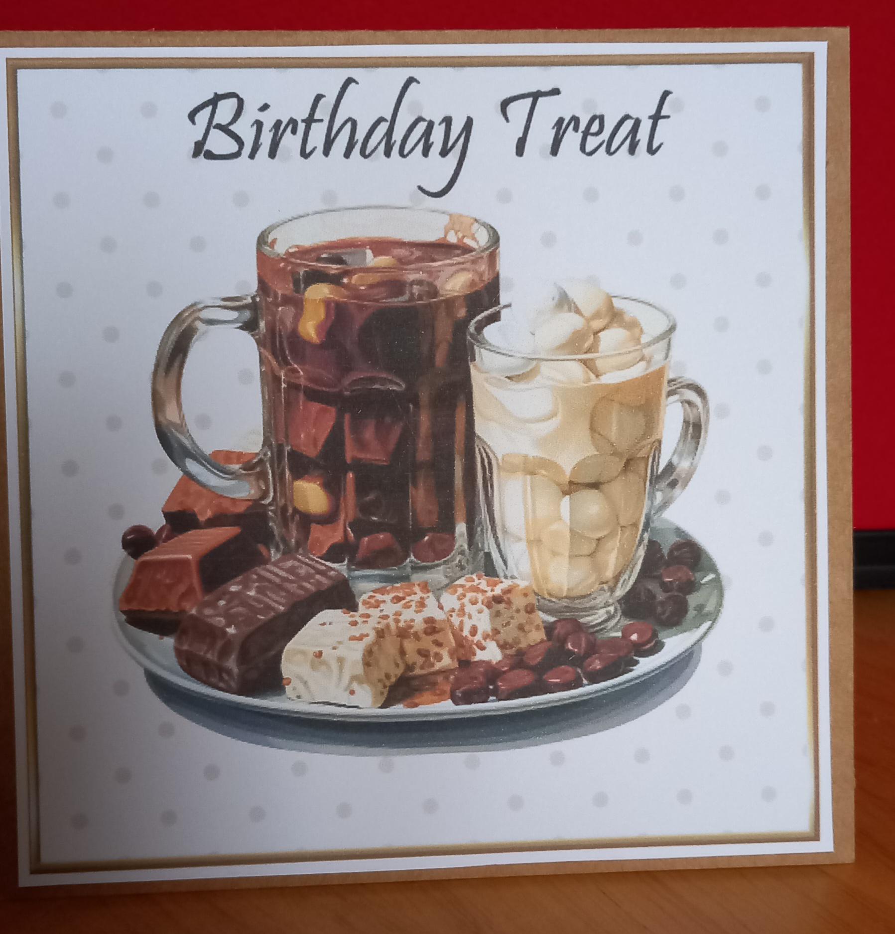 Hot chocolate pop up card 