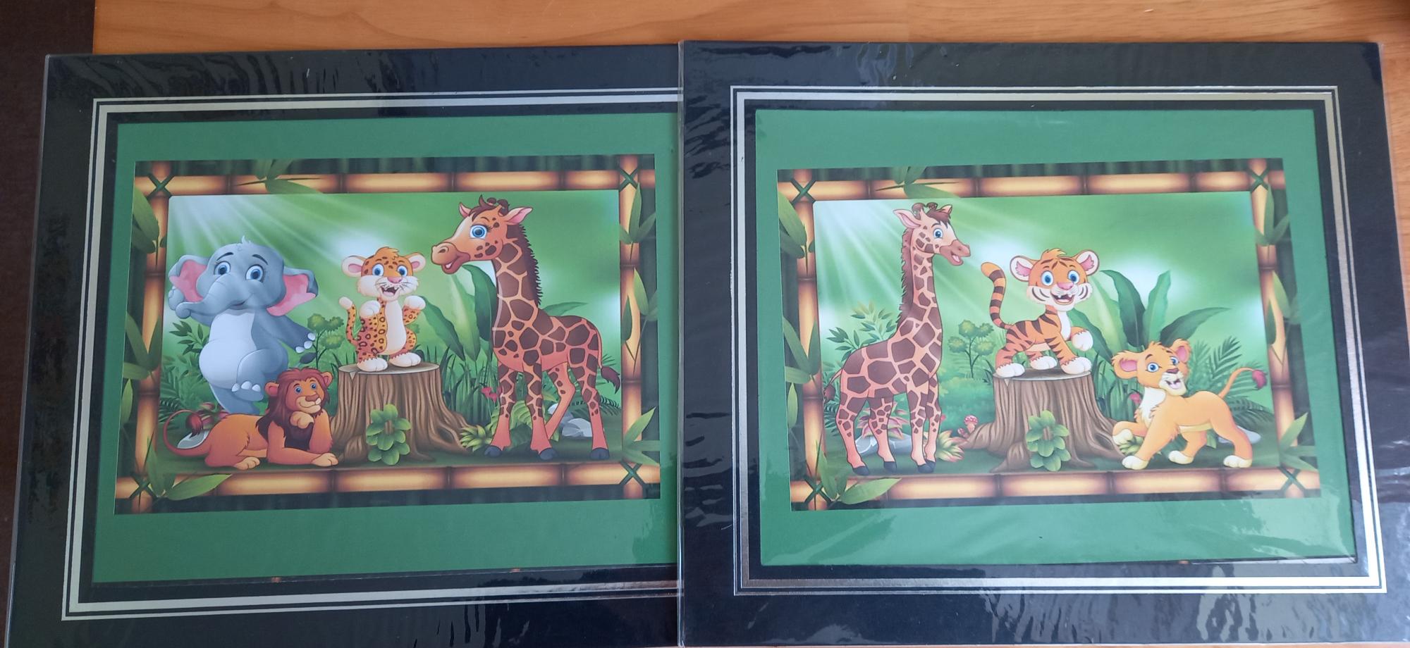 Children's mounted pictures (Safari) 