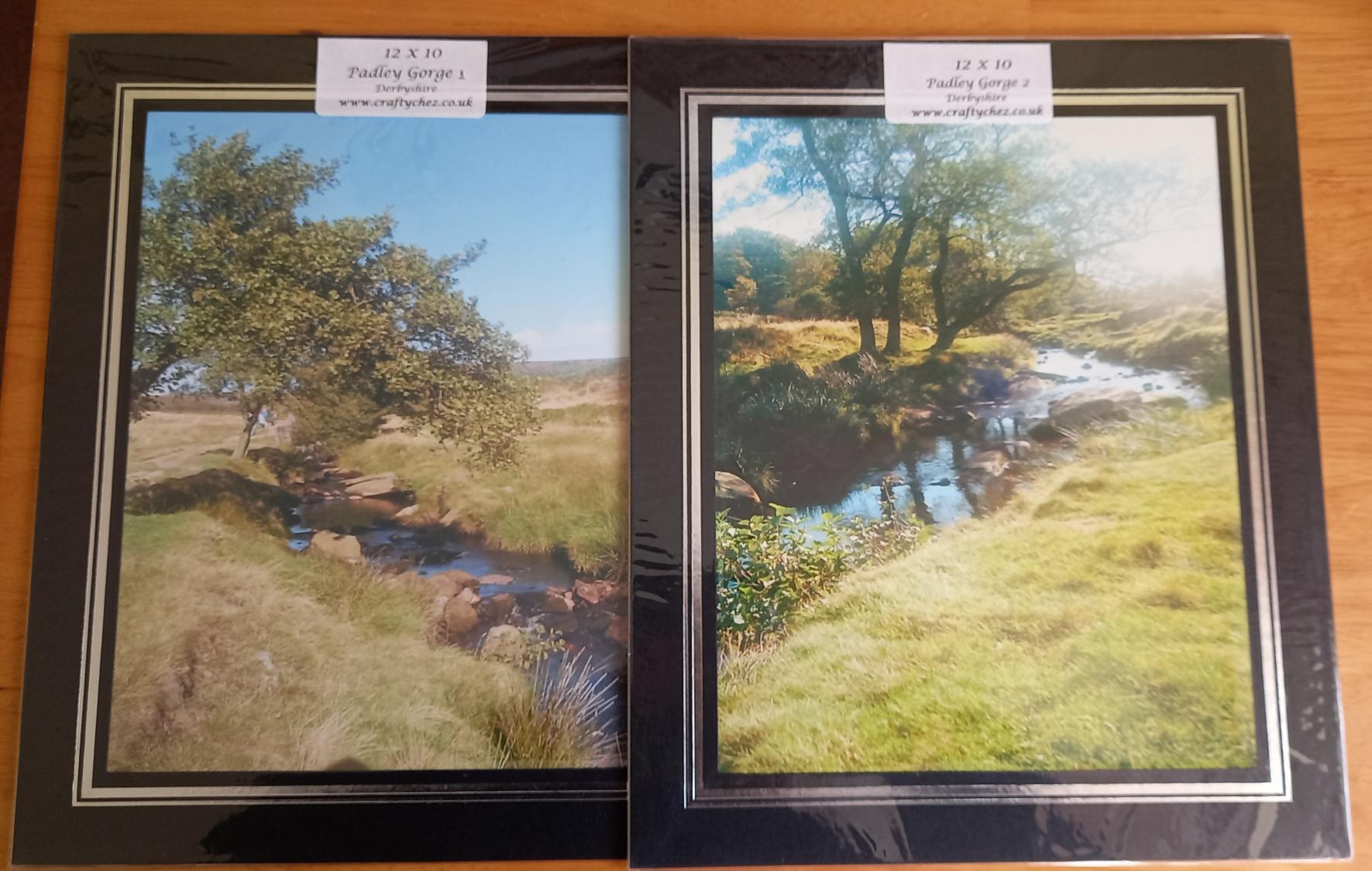 2 Padley Gorge mounted pictures 
